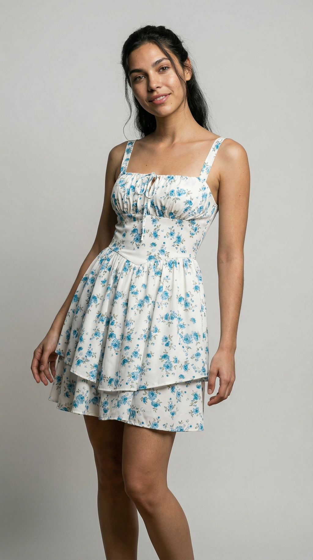 Meadowline Tie‑Front Dress