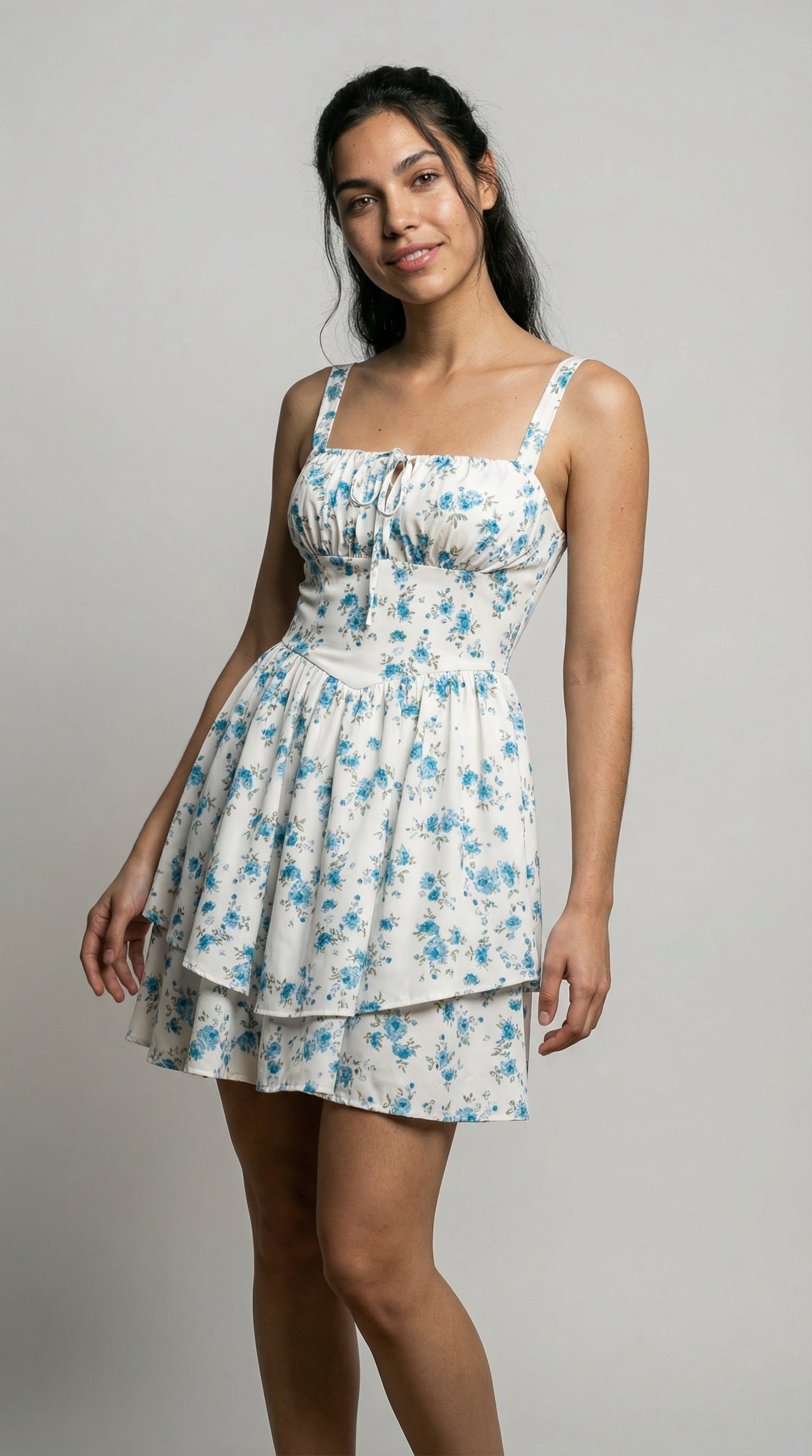 Meadowline Tie‑Front Dress
