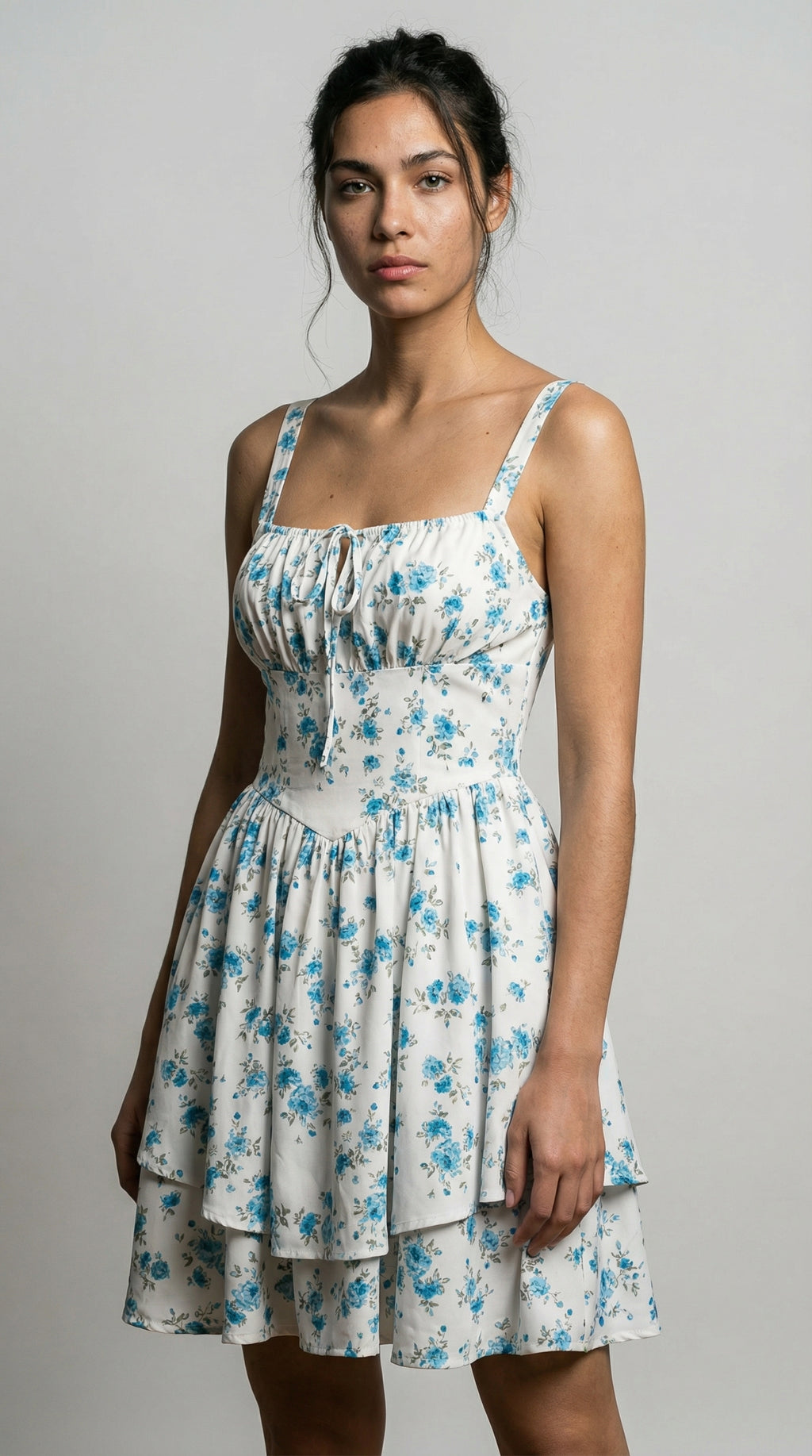 Meadowline Tie‑Front Dress
