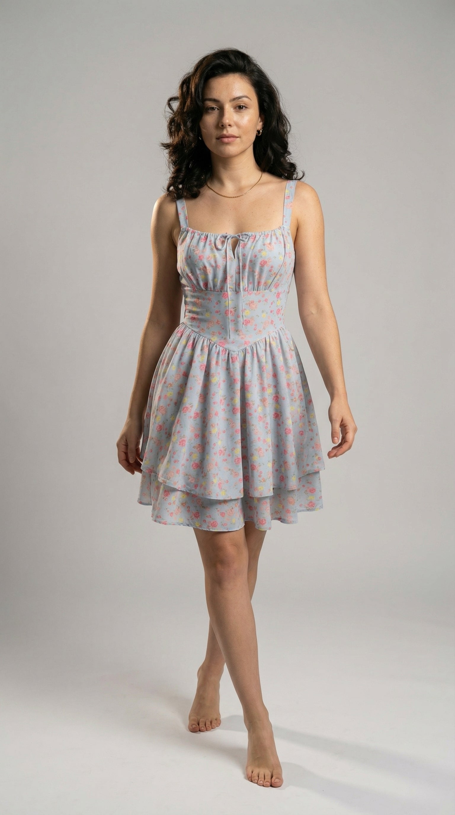 Meadowline Tie‑Front Dress
