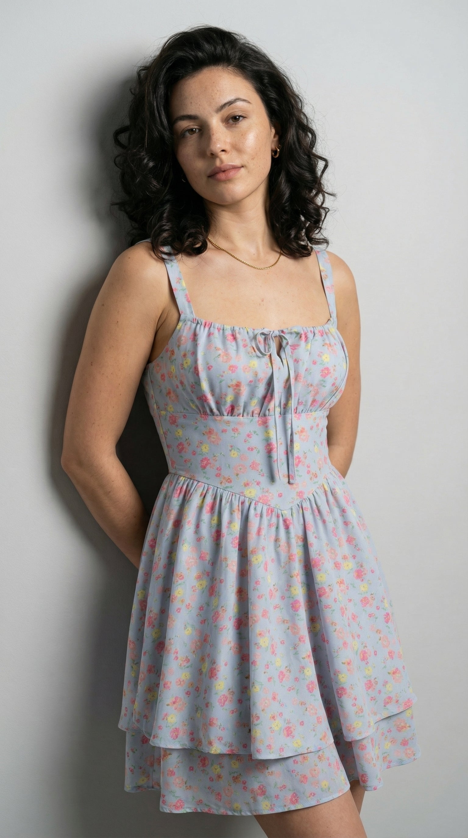 Meadowline Tie‑Front Dress