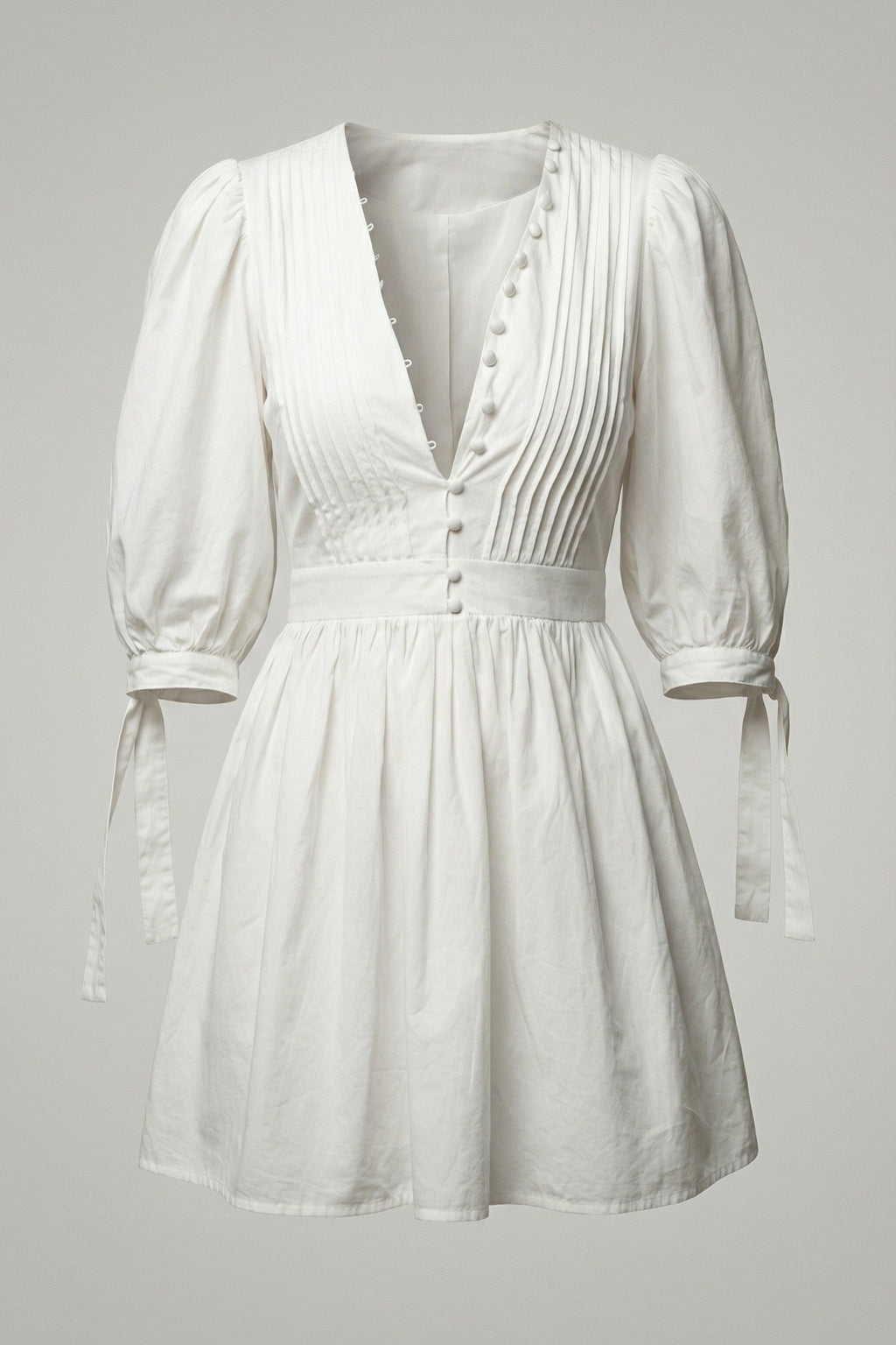 Cotton Puff Sleeve Mini