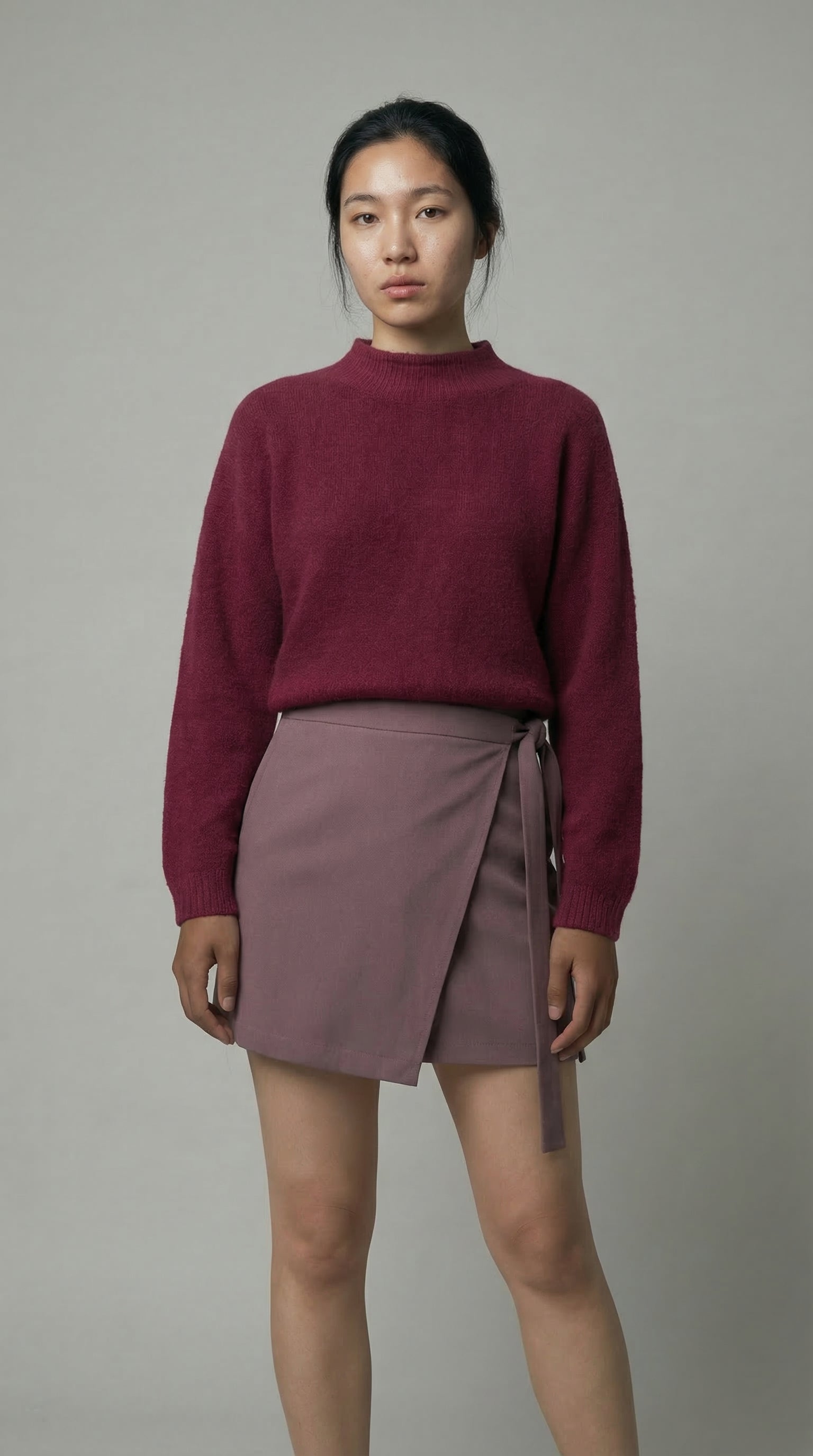 Crimsongrain Mock Neck Sweater