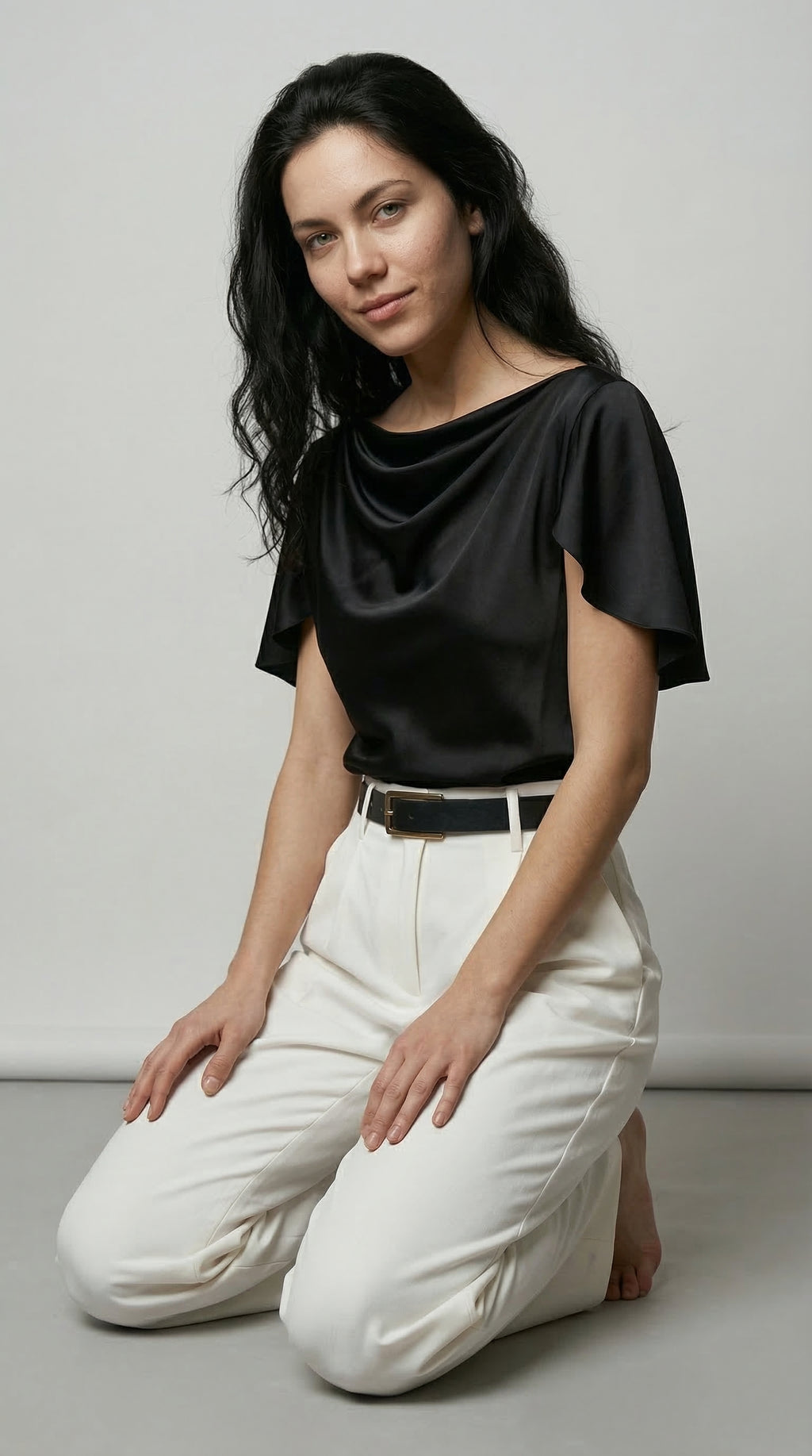 The Fluid Fold Blouse