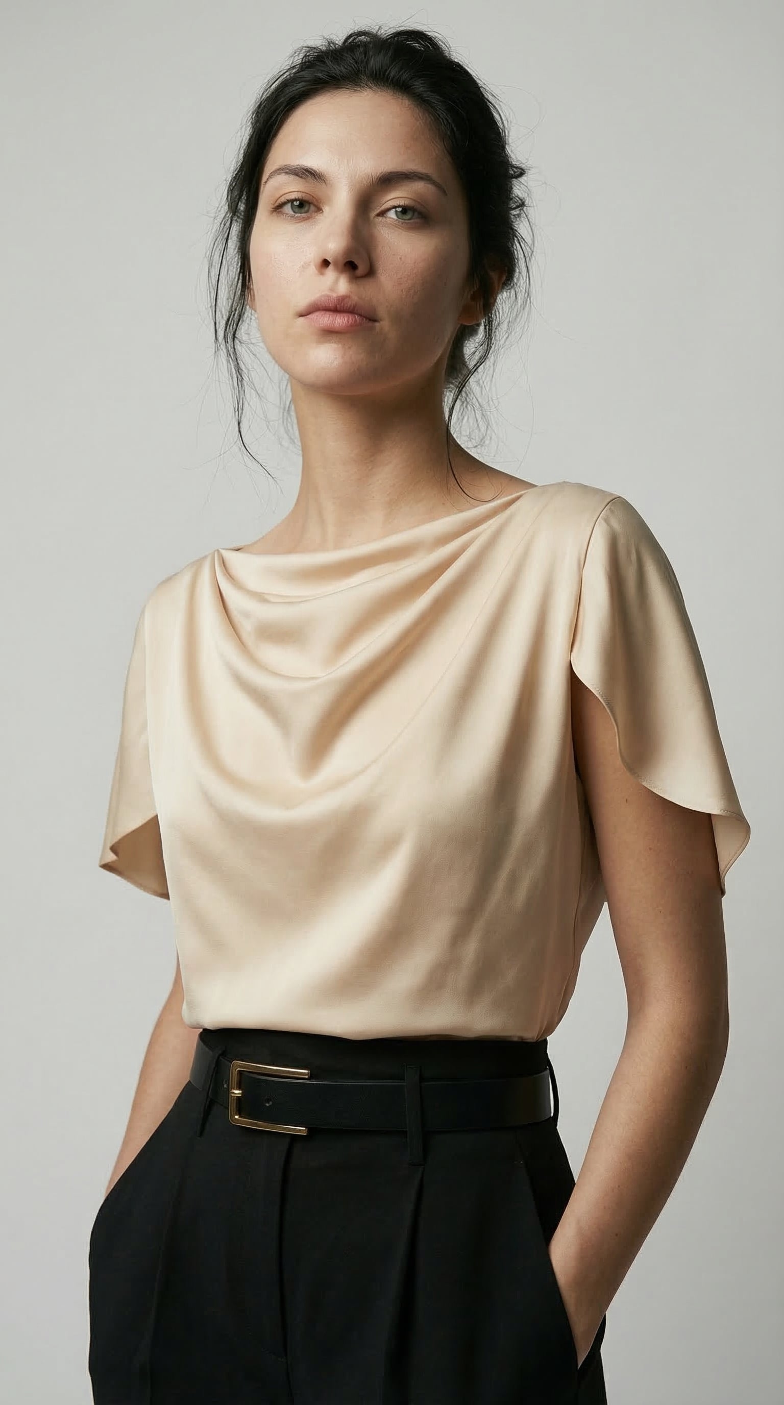 The Fluid Fold Blouse