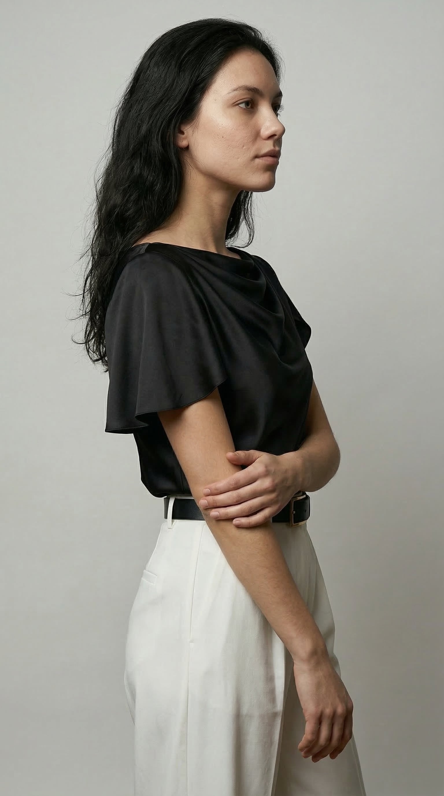 The Fluid Fold Blouse