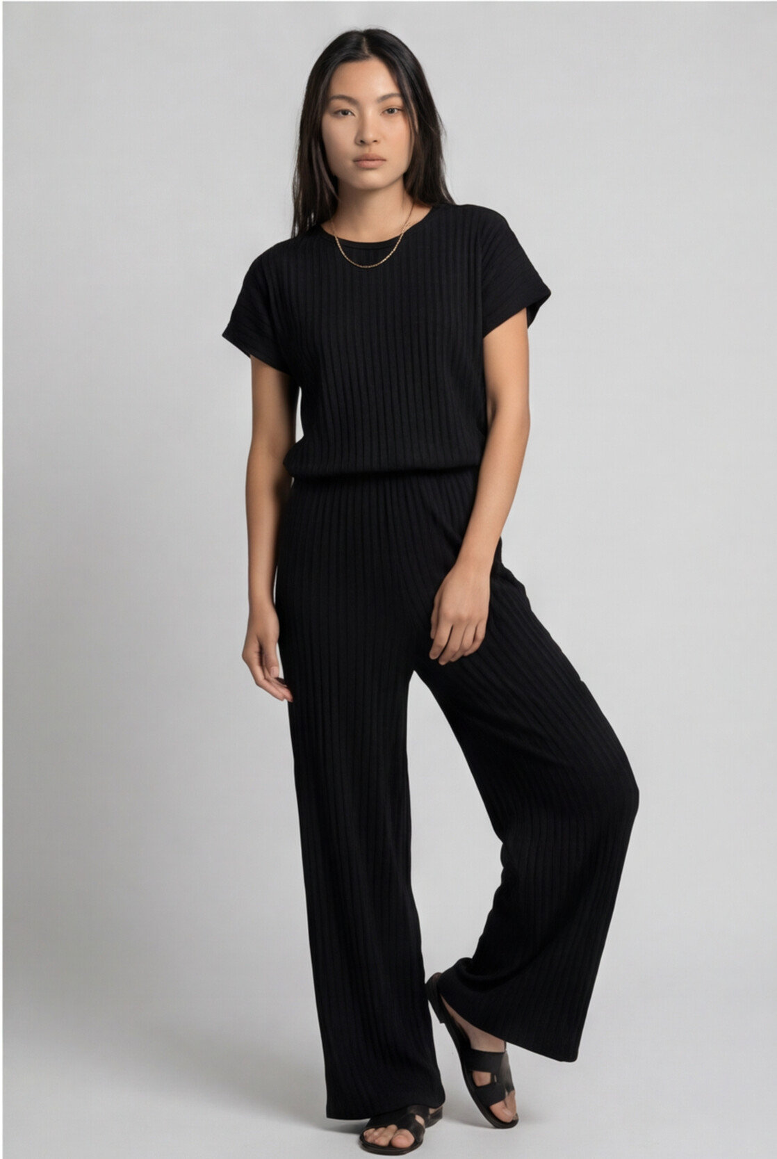 The Seattle Jumpsuite Set Black