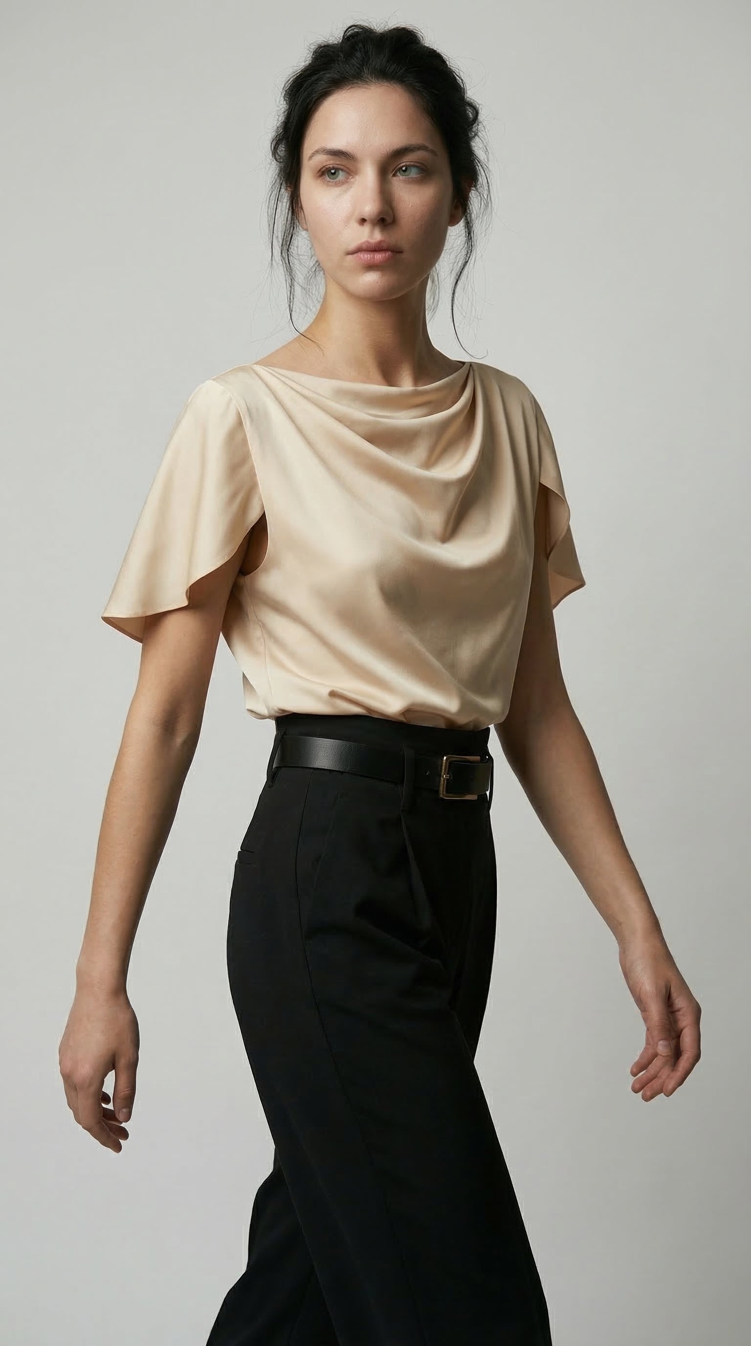 The Fluid Fold Blouse