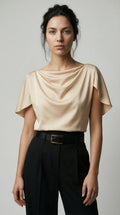 The Fluid Fold Blouse