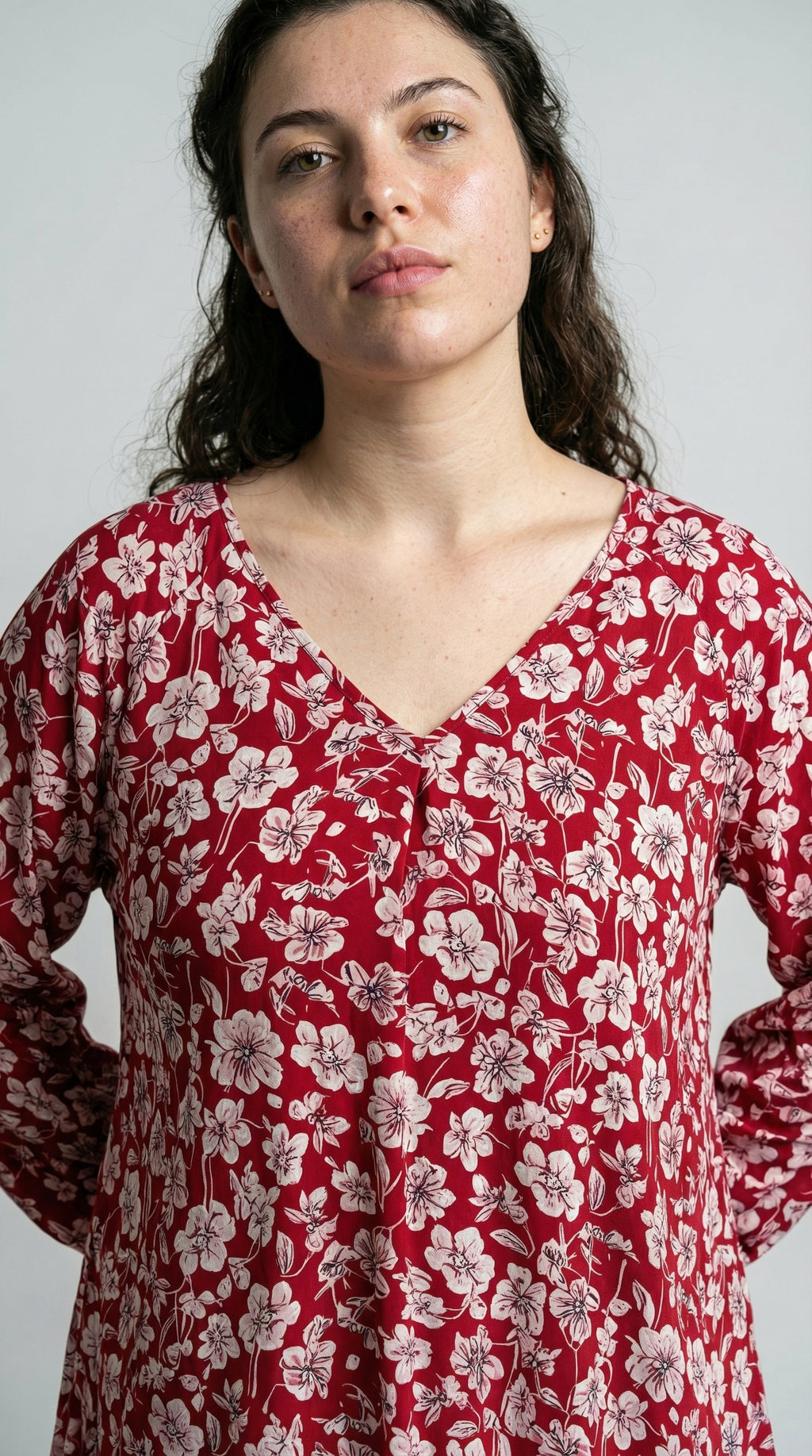 The Crimson Flora Dress