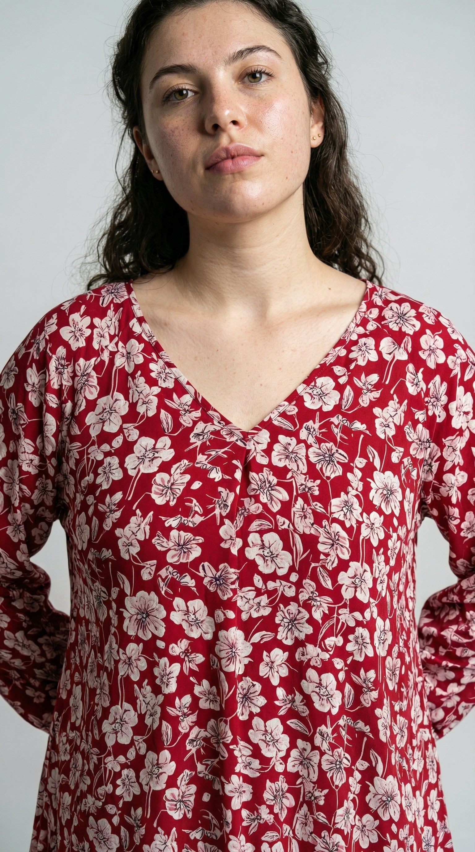 The Crimson Flora Dress