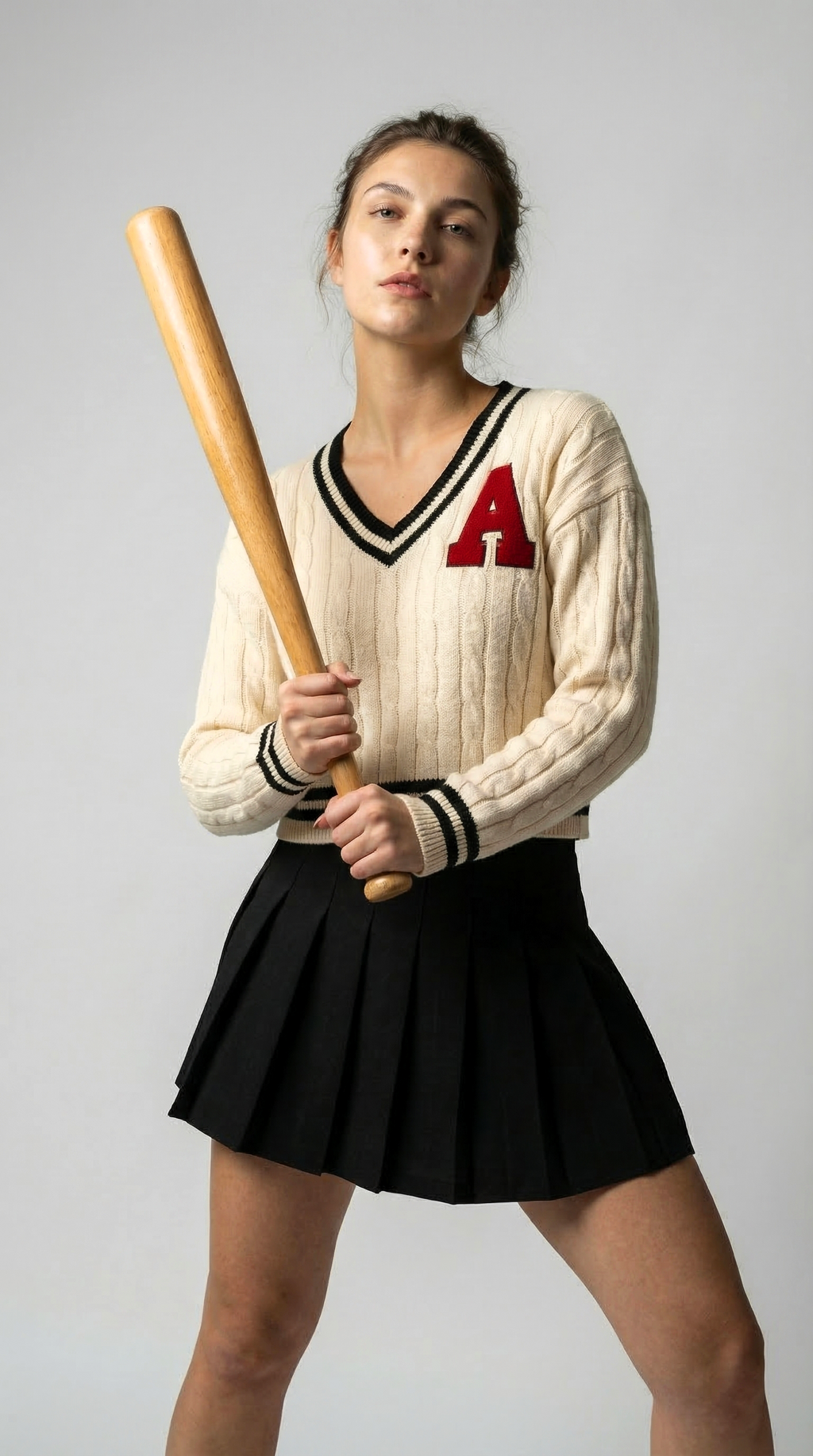 The Varsity Crest Knit Top