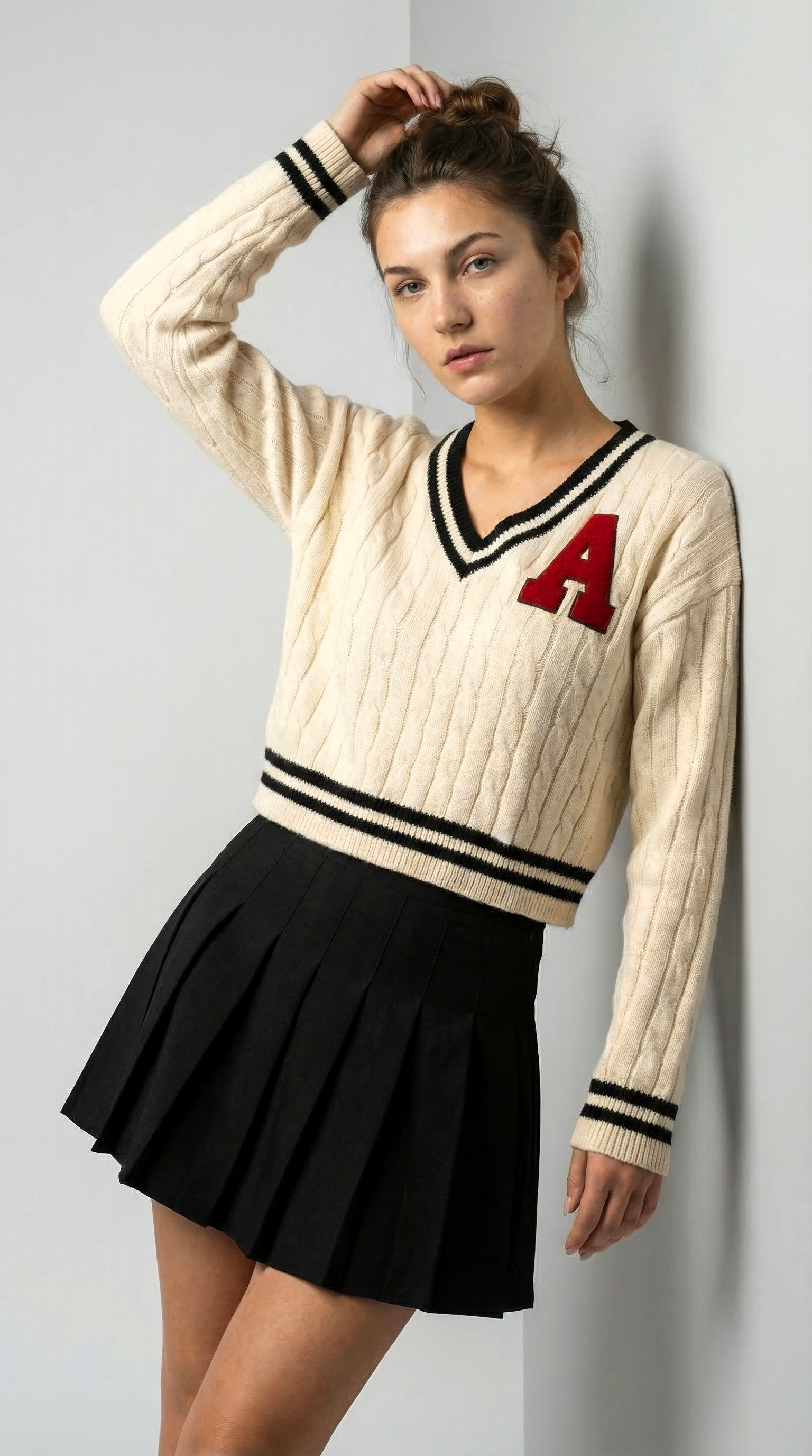The Varsity Crest Knit Top