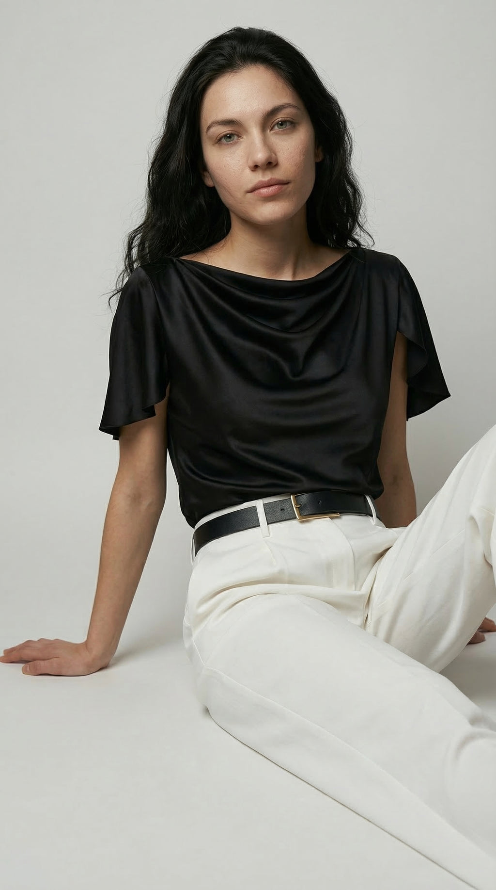 The Fluid Fold Blouse
