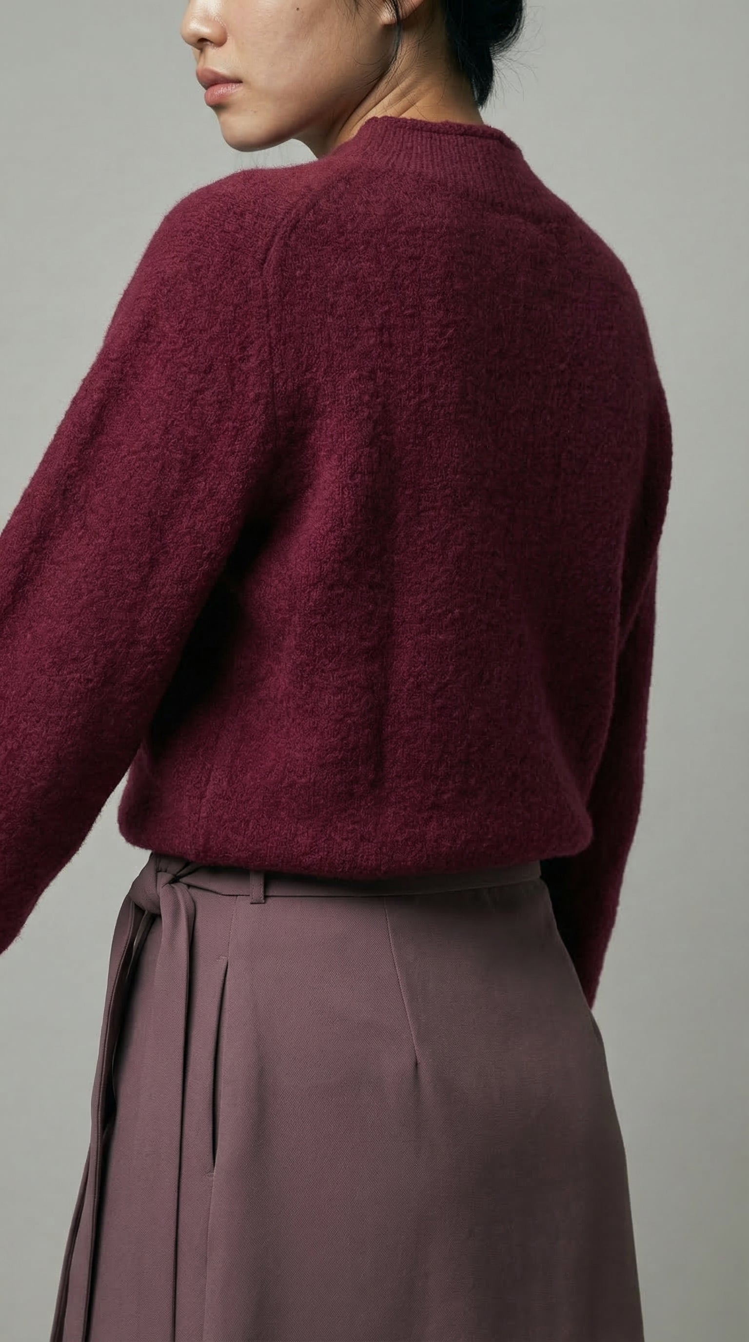 Crimsongrain Mock Neck Sweater