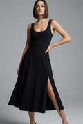 The Obsidian Siren Flare Split Midi