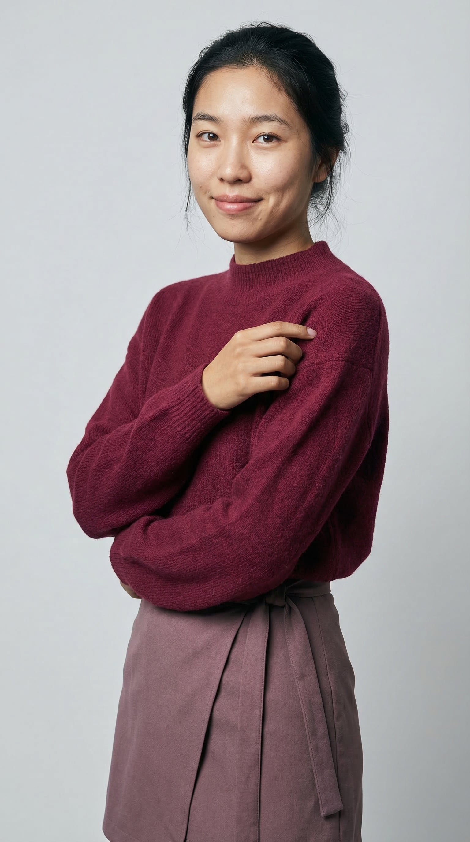 Crimsongrain Mock Neck Sweater