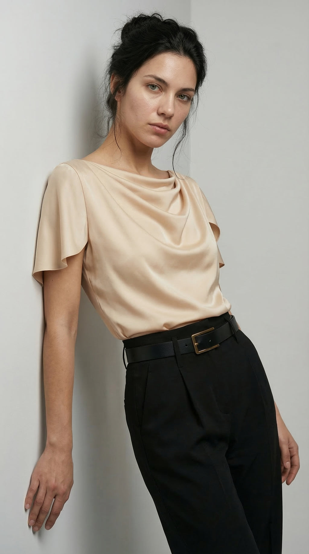 The Fluid Fold Blouse