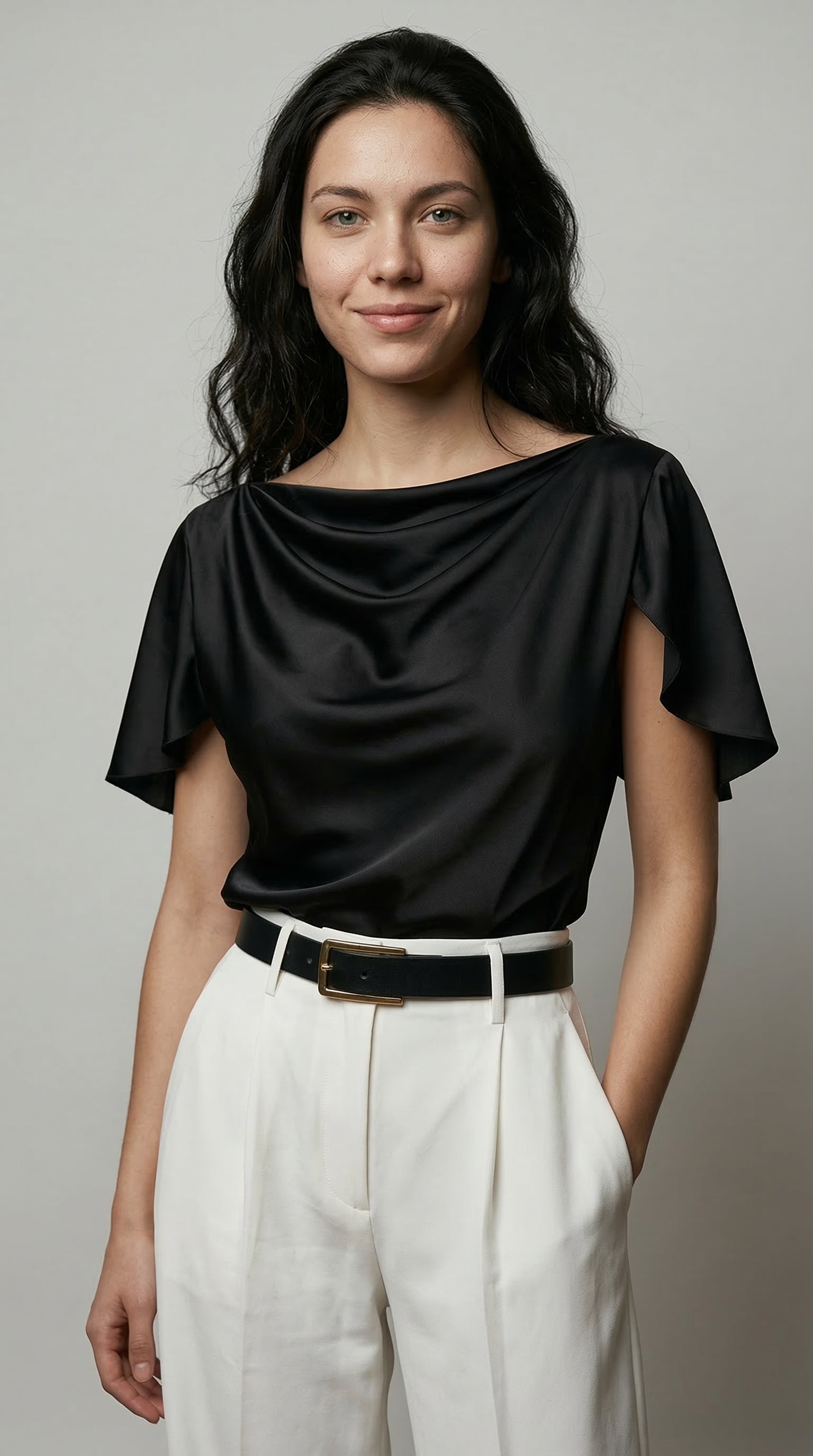 The Fluid Fold Blouse