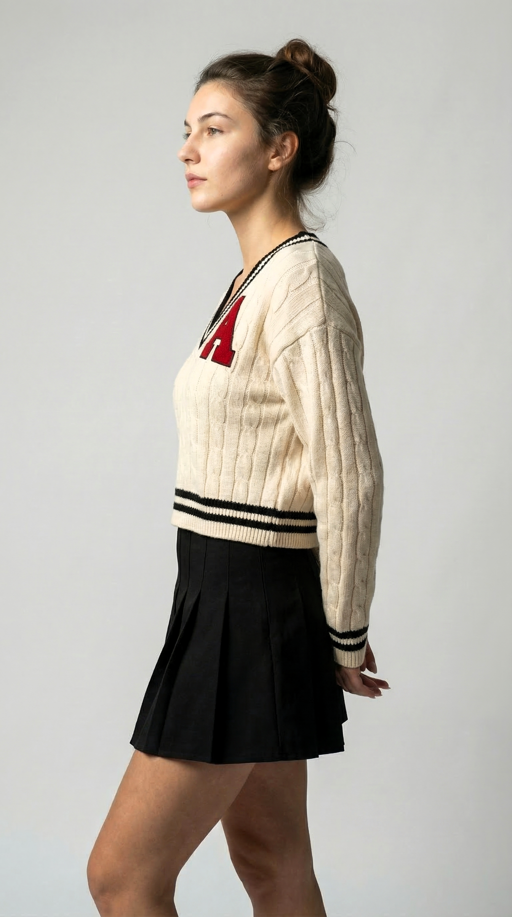 The Varsity Crest Knit Top