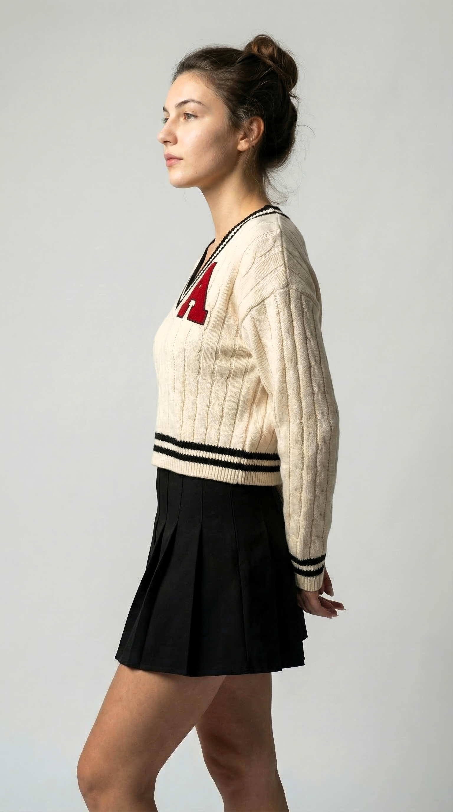 The Varsity Crest Knit Top