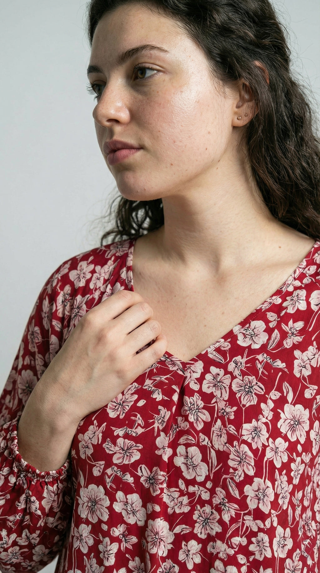 The Crimson Flora Dress