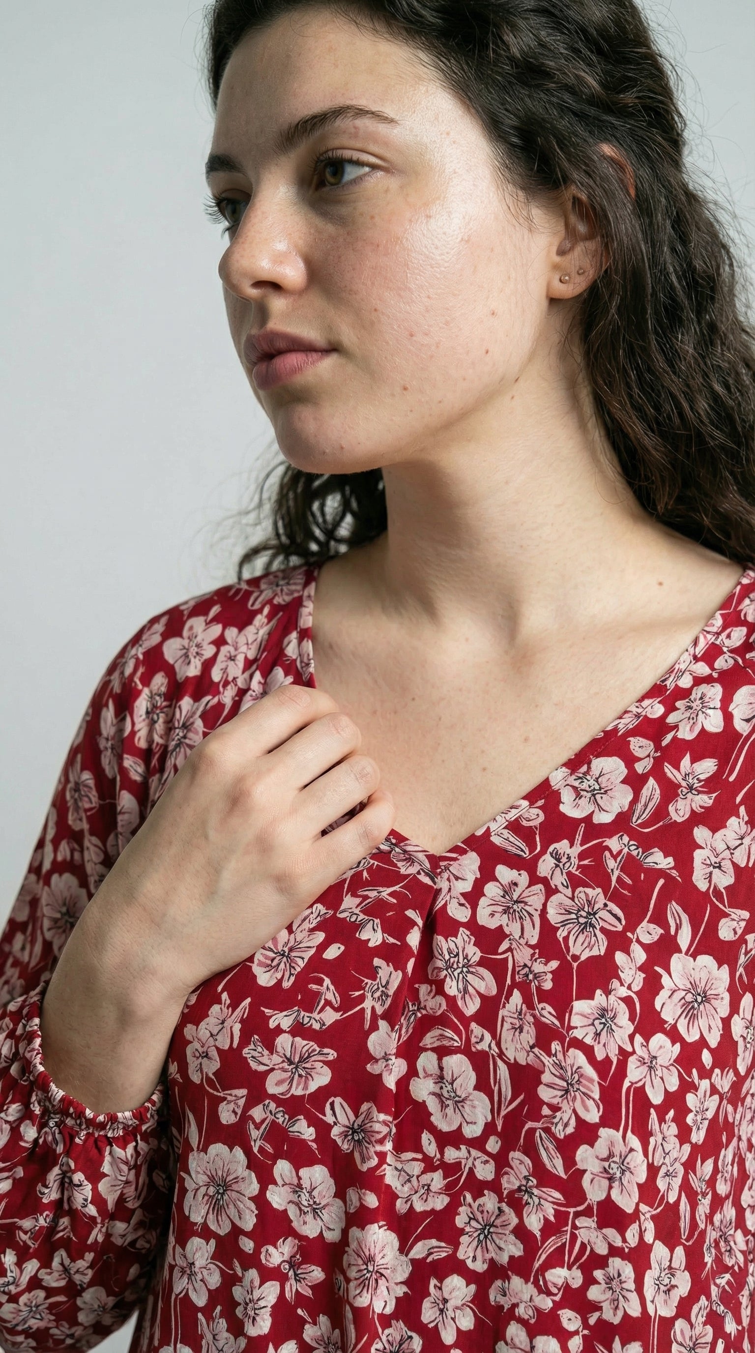 The Crimson Flora Dress