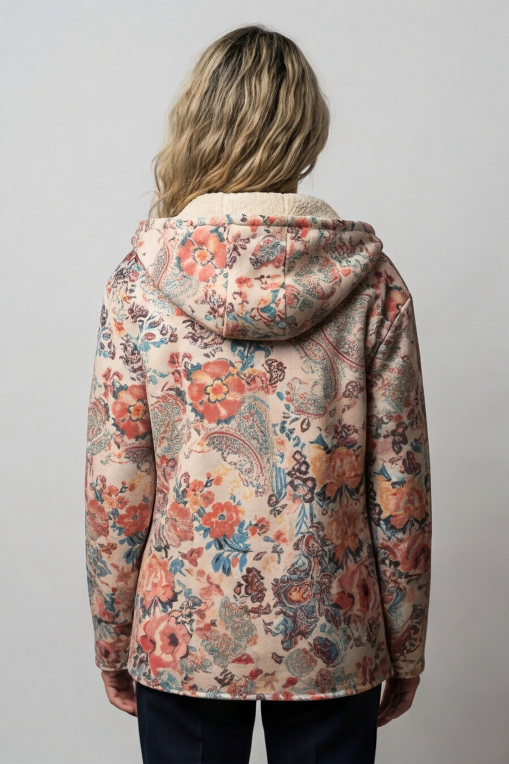 The Sherpa‑Lined Vintage Flora Coat