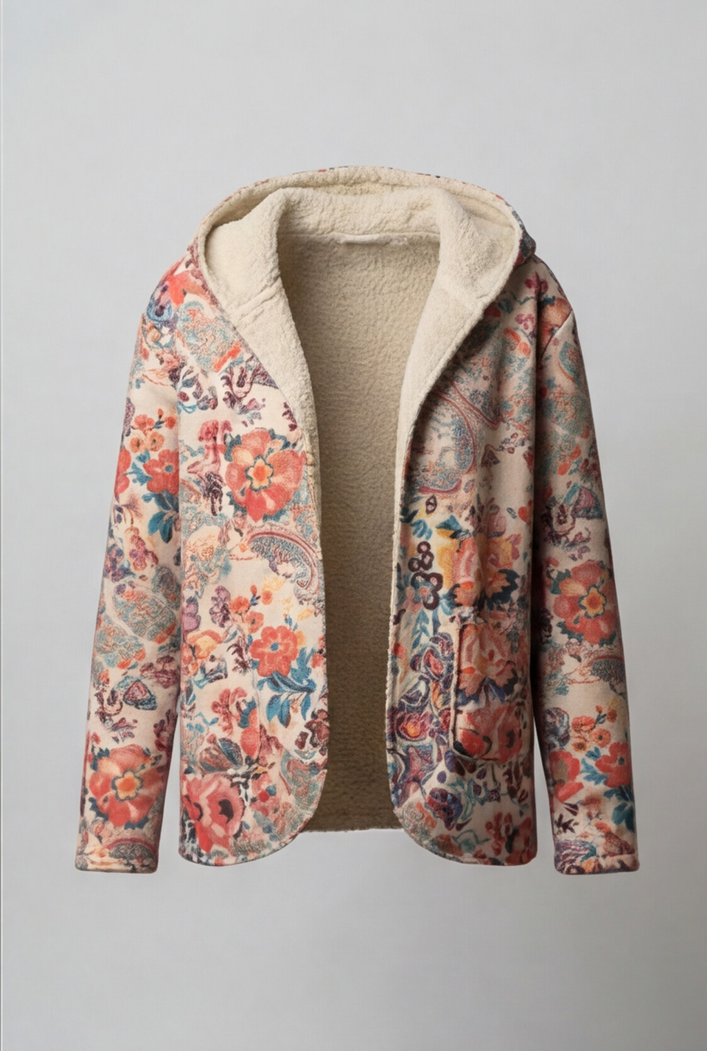 The Sherpa‑Lined Vintage Flora Coat