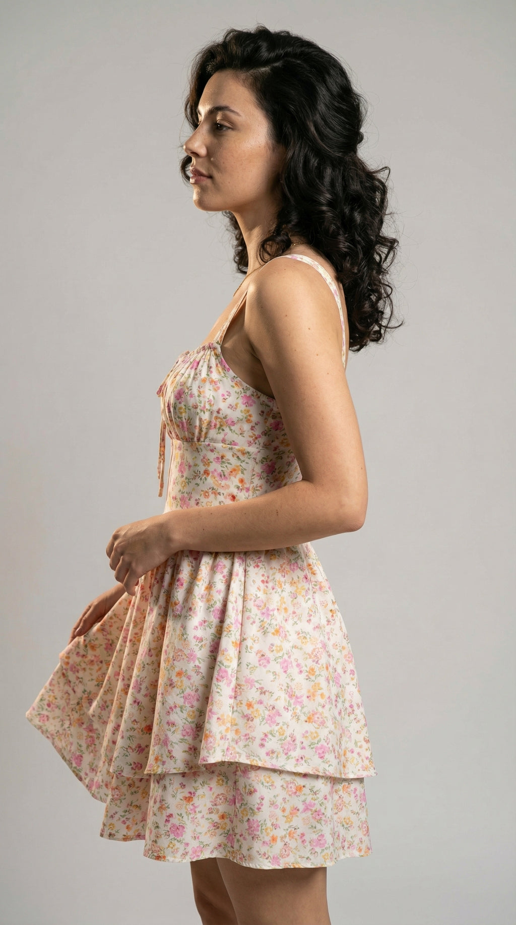 Meadowline Tie‑Front Dress