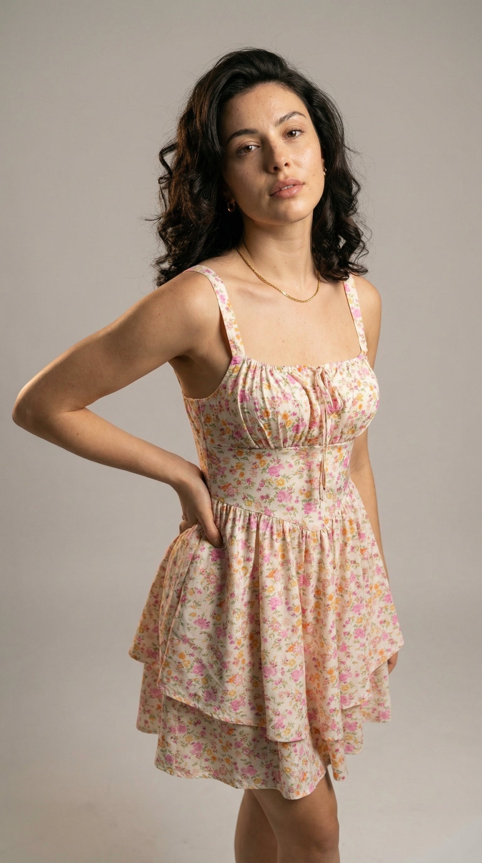 Meadowline Tie‑Front Dress