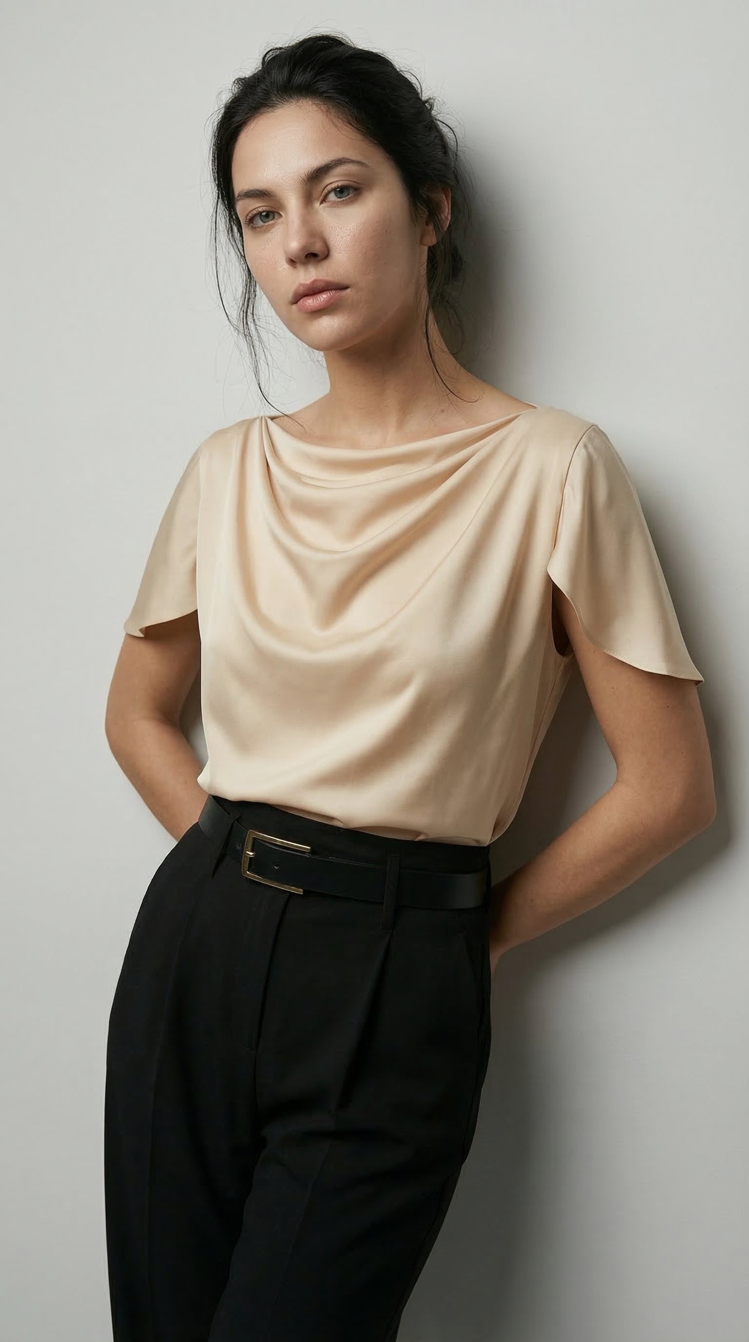 The Fluid Fold Blouse