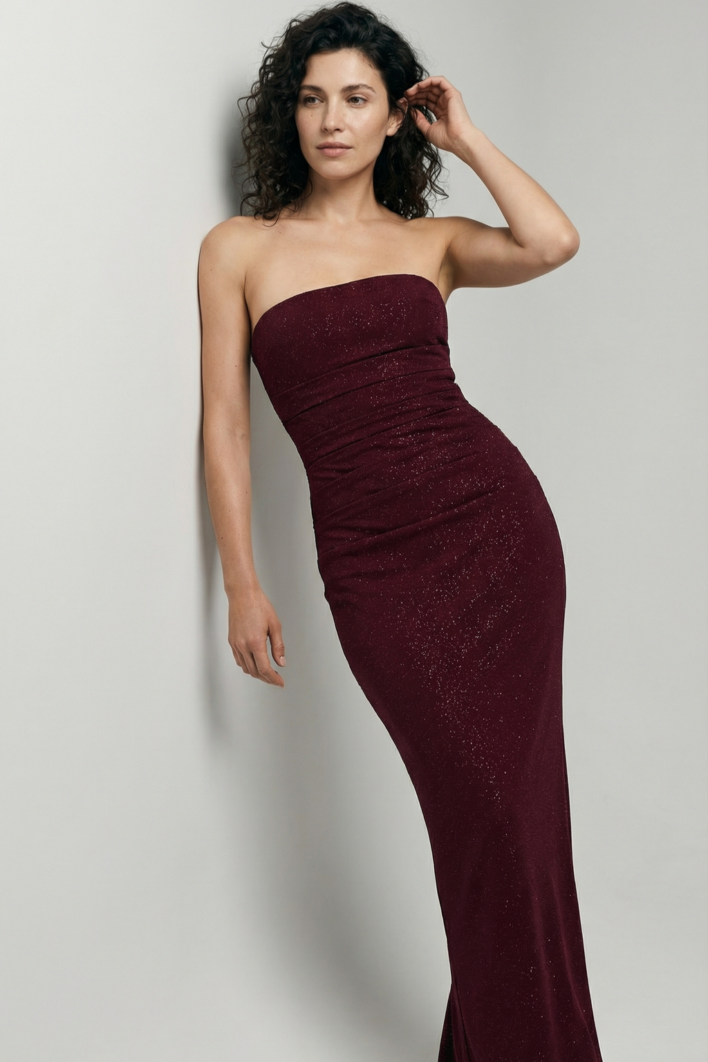 Royal Merlot Evening Dress