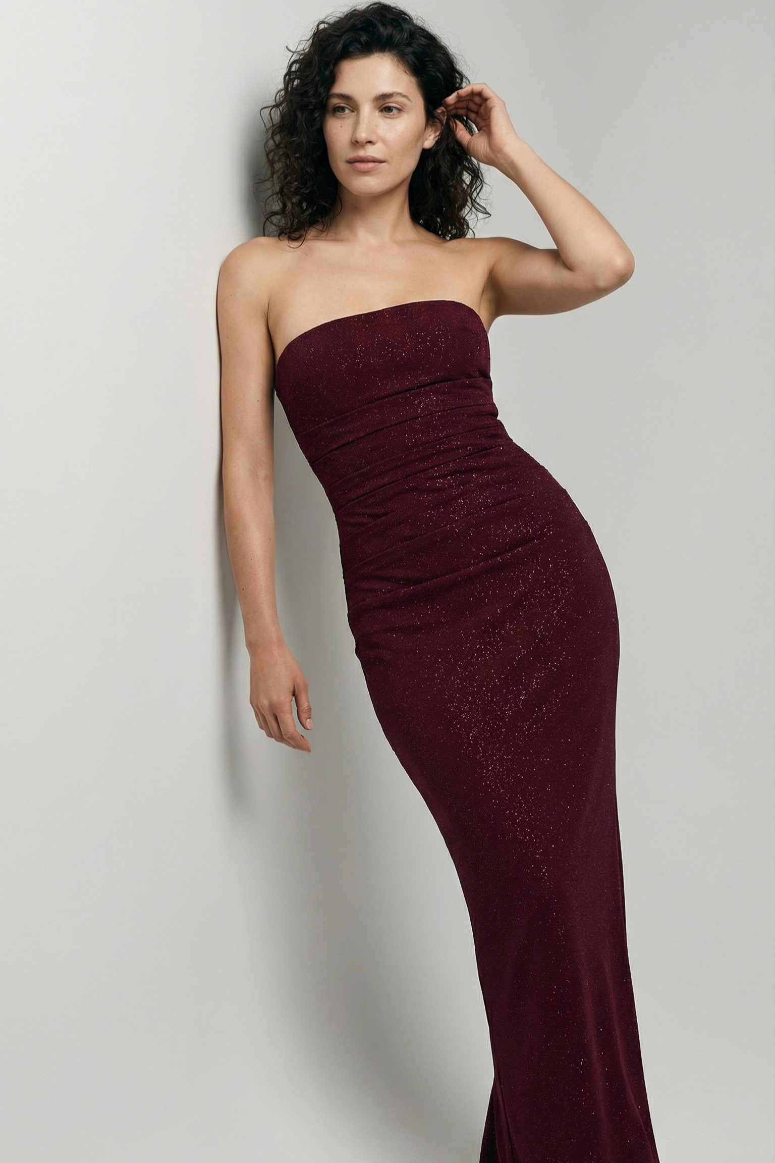 Royal Merlot Evening Dress