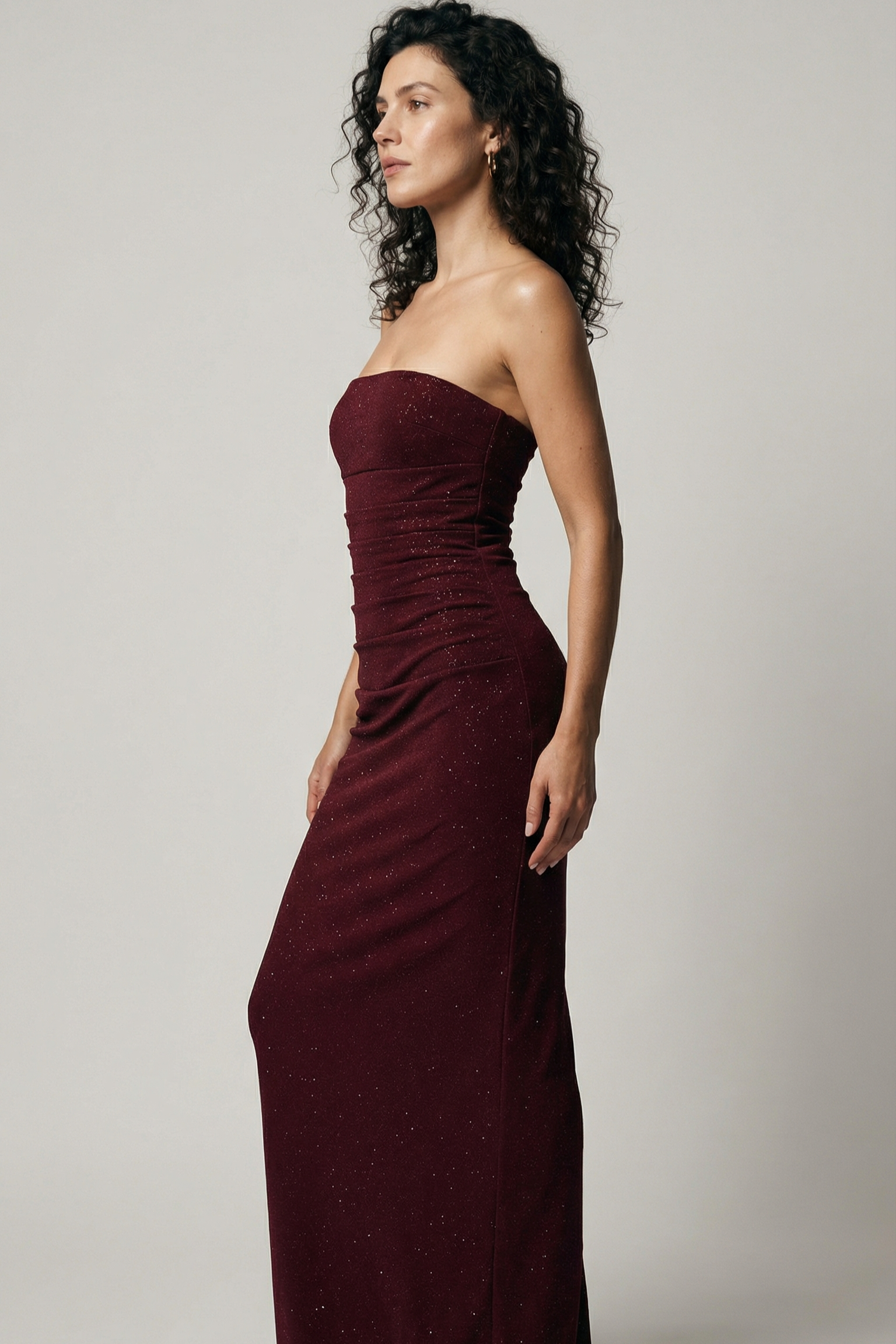 Royal Merlot Evening Dress