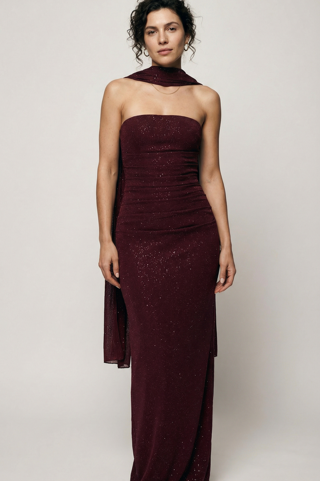 Royal Merlot Evening Dress