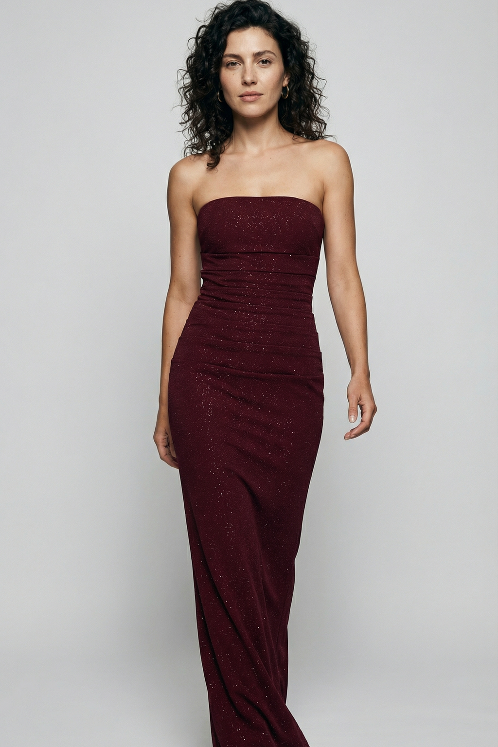 Royal Merlot Evening Dress