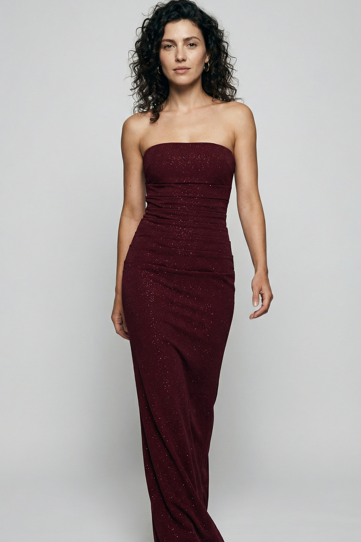Royal Merlot Evening Dress