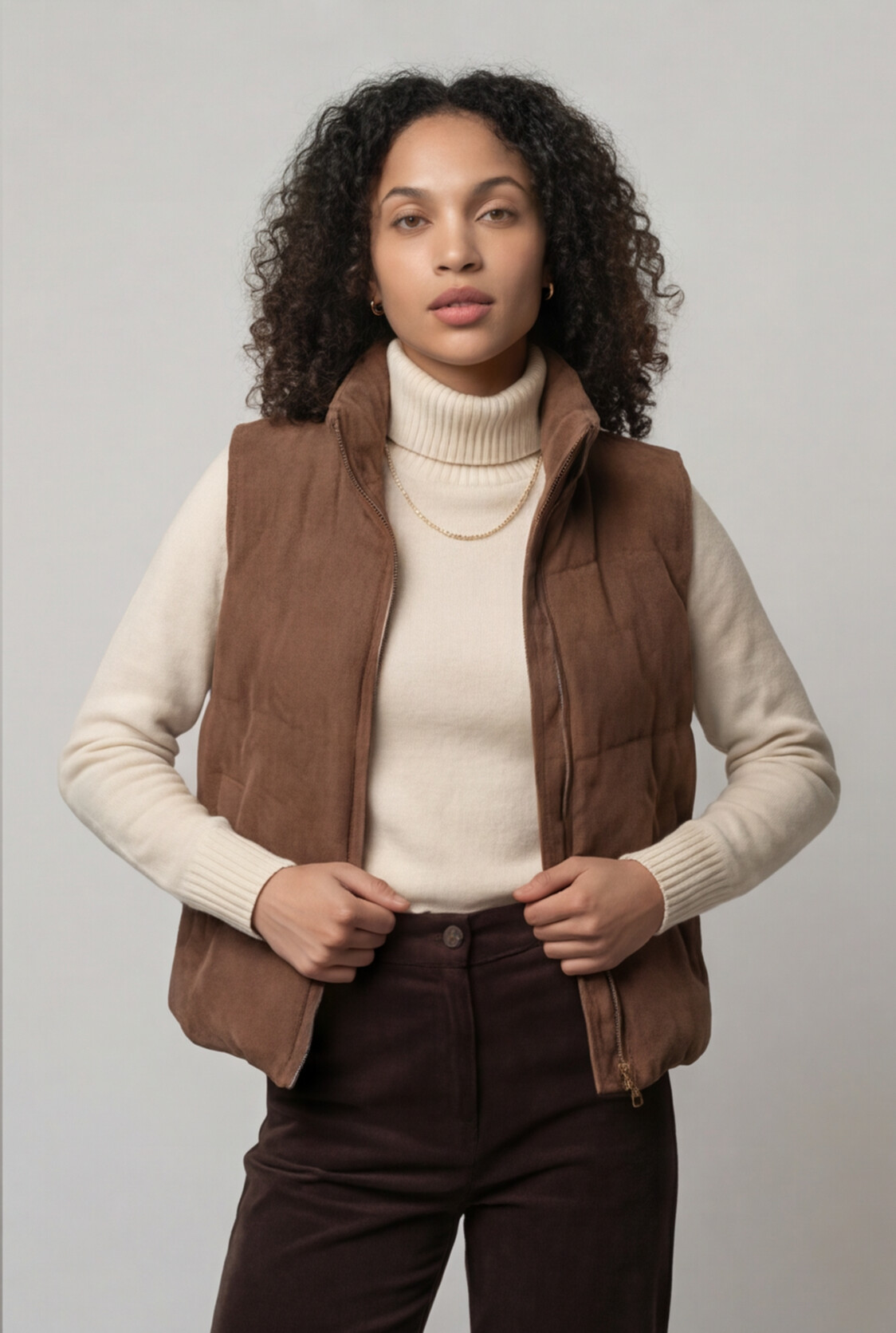 The Aspen Corduroy Puffer Vest