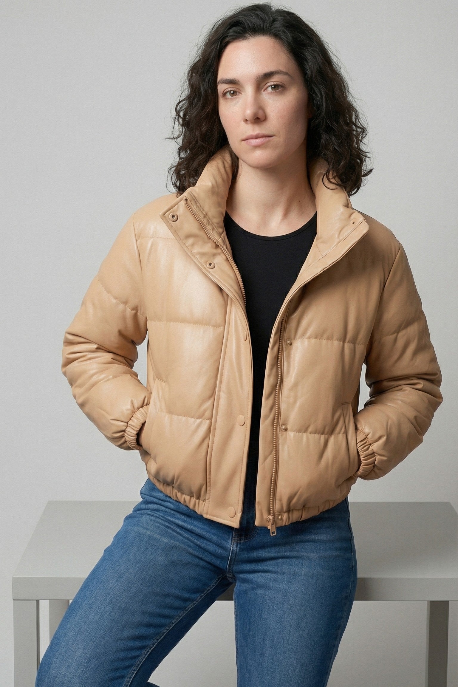 The Y2K Stand‑Collar Bread Jacket