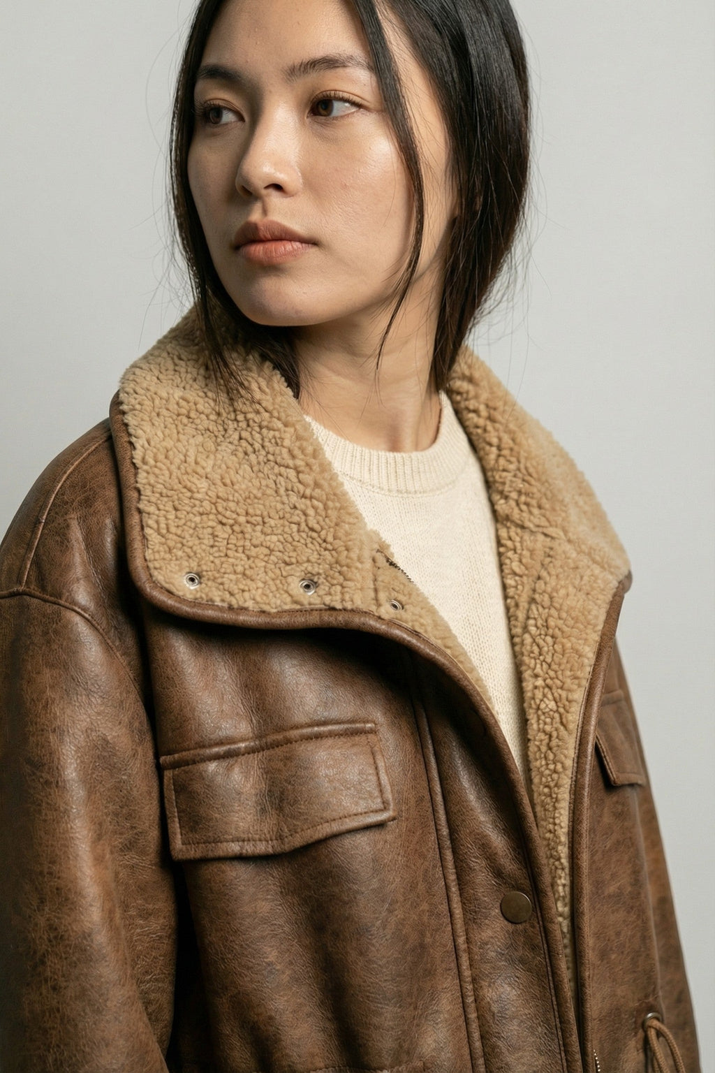 Frontier Lamb's Wool Aviator Jacket
