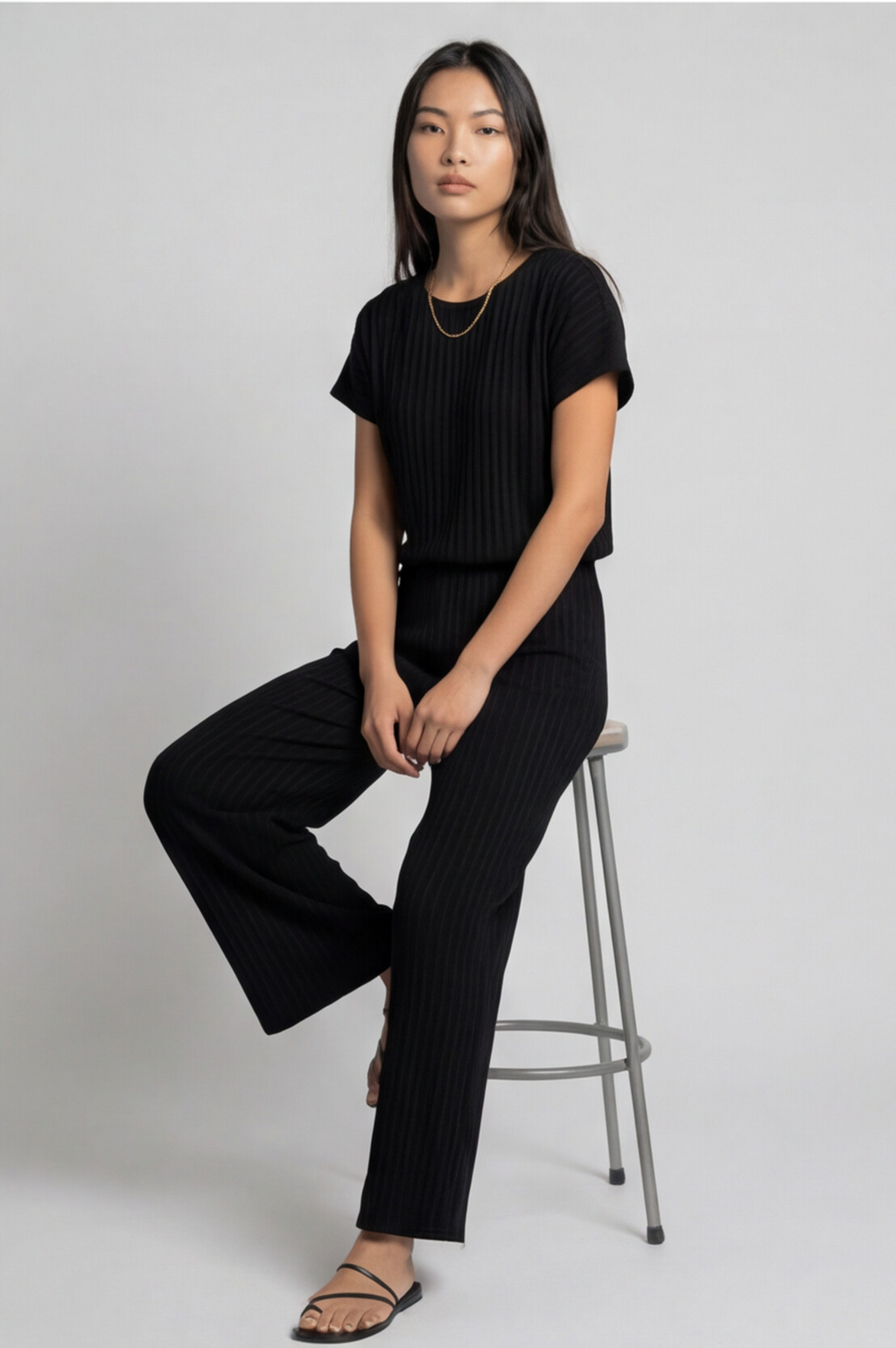 The Seattle Jumpsuite Set Black