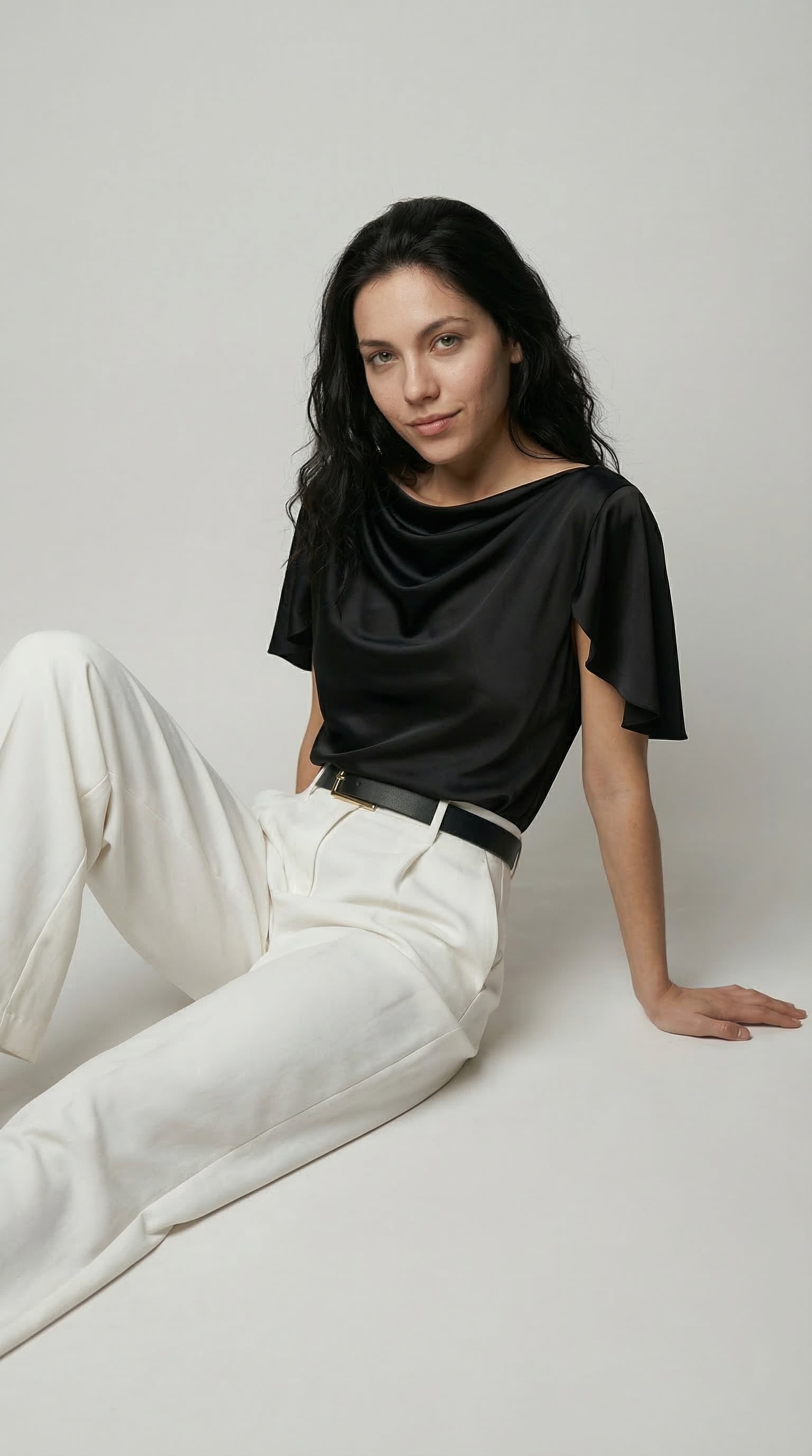 The Fluid Fold Blouse