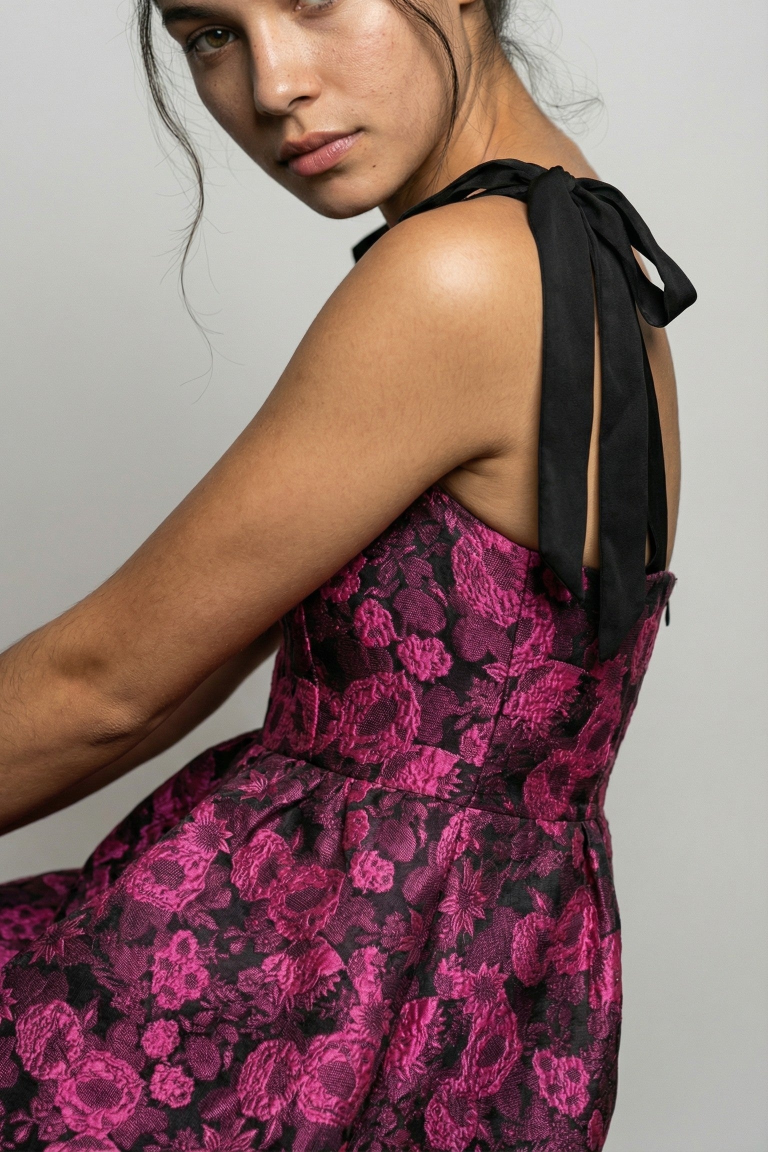 The Midnight Peony Jacquard Muse