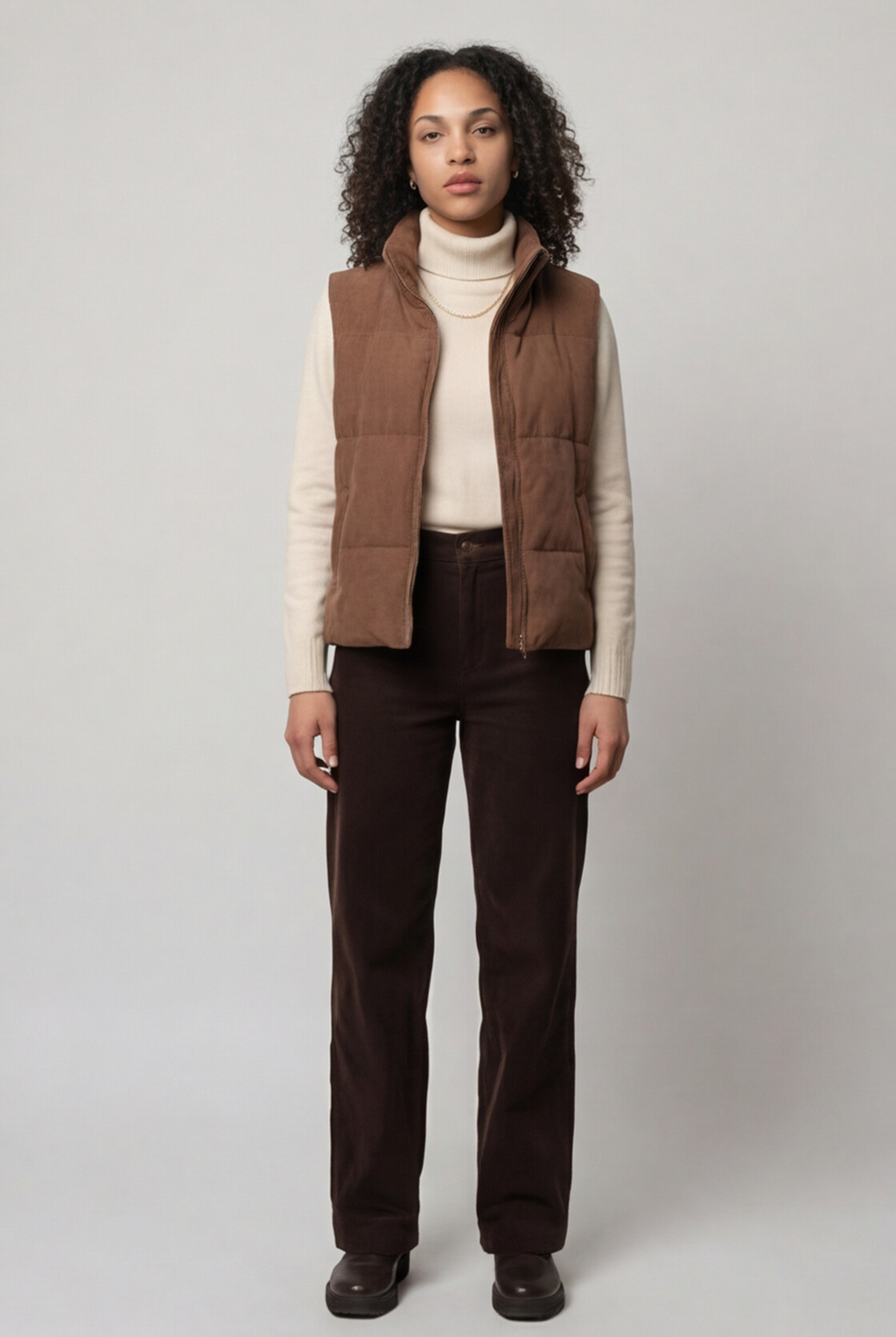 The Aspen Corduroy Puffer Vest