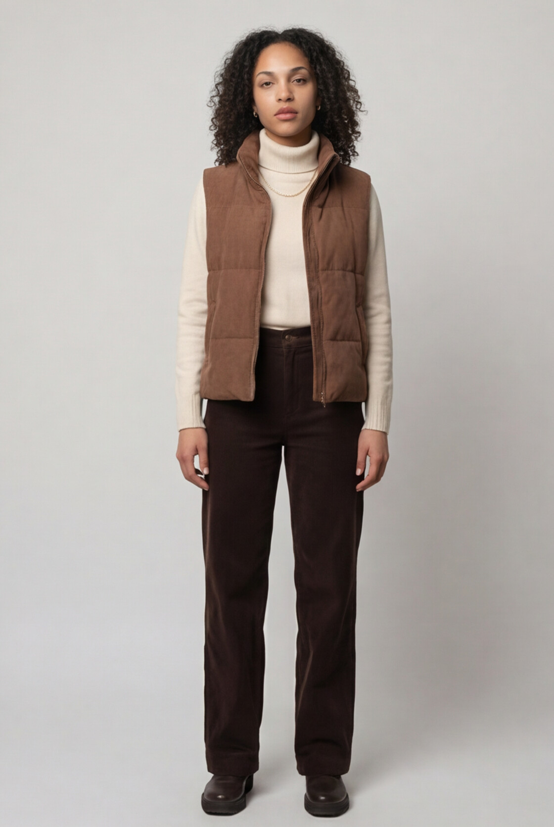 The Aspen Corduroy Puffer Vest