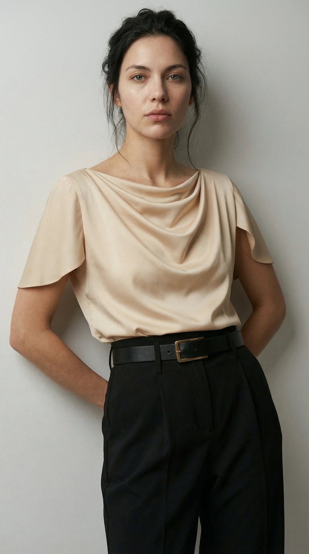 The Fluid Fold Blouse