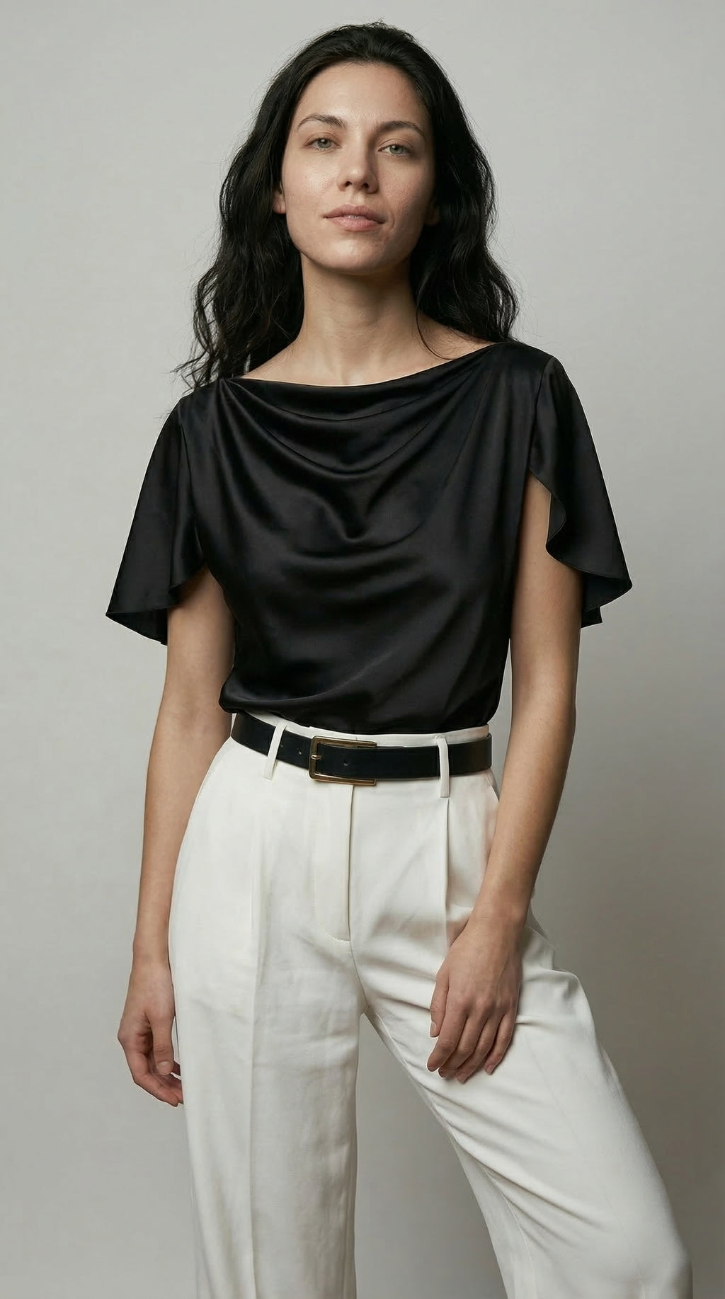 The Fluid Fold Blouse