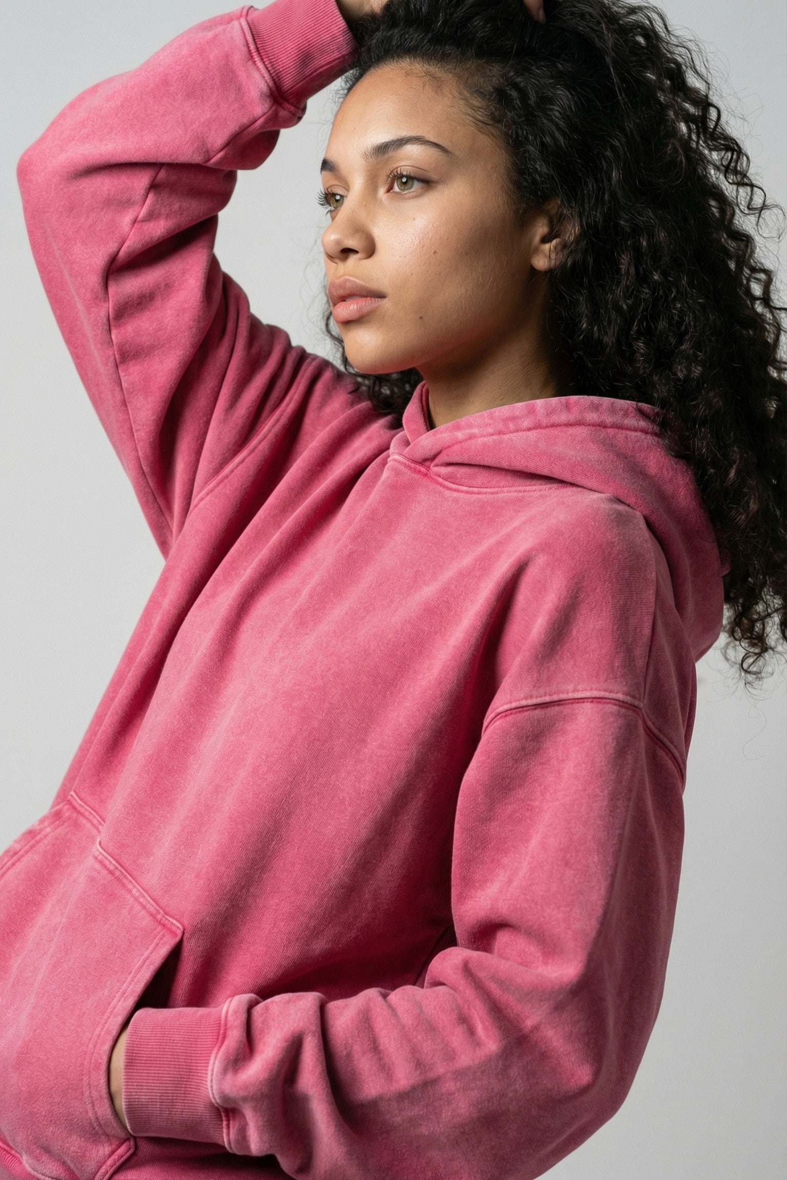 Faded Mist Cotton Hoodie