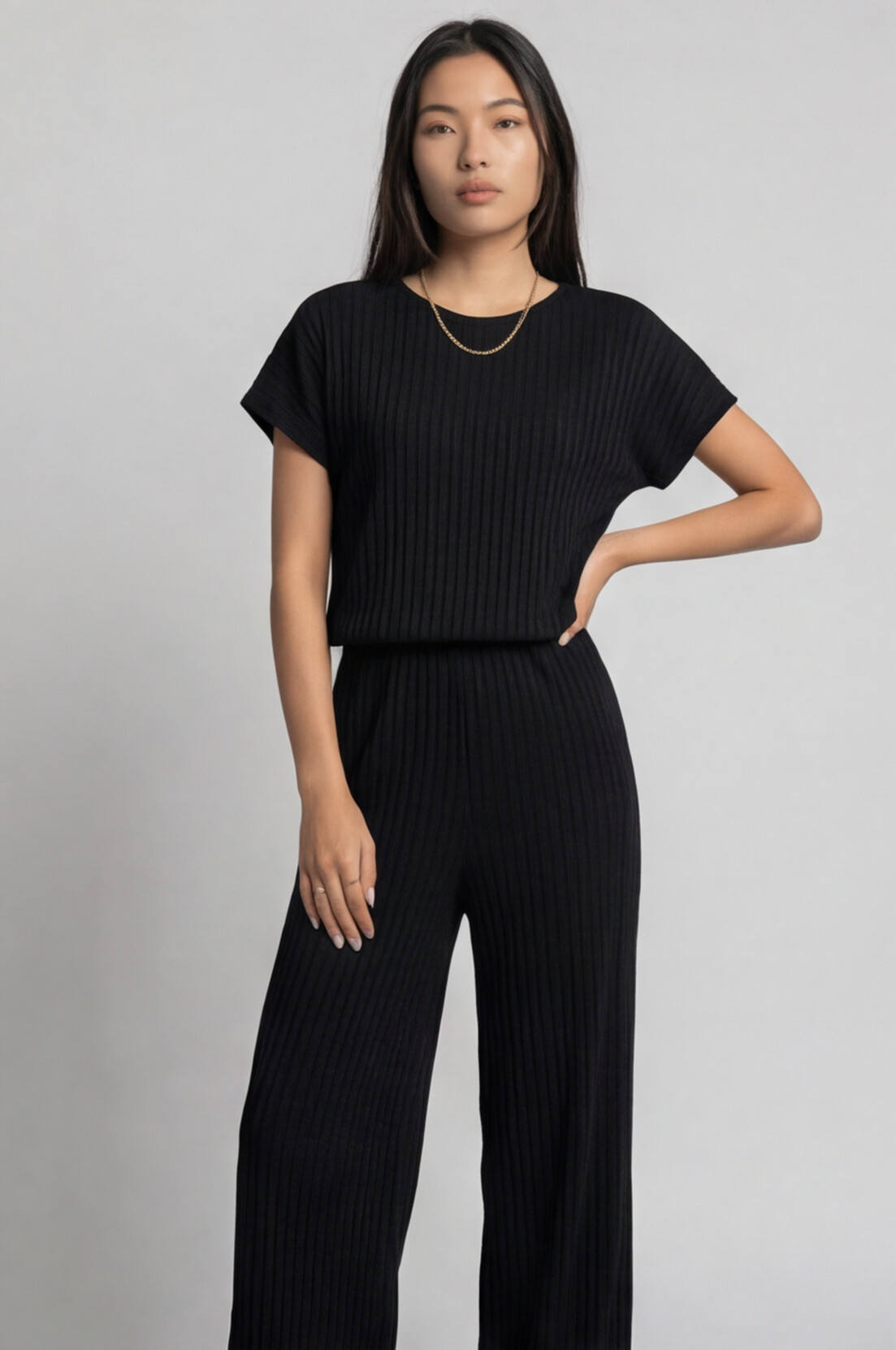 The Seattle Jumpsuite Set Black
